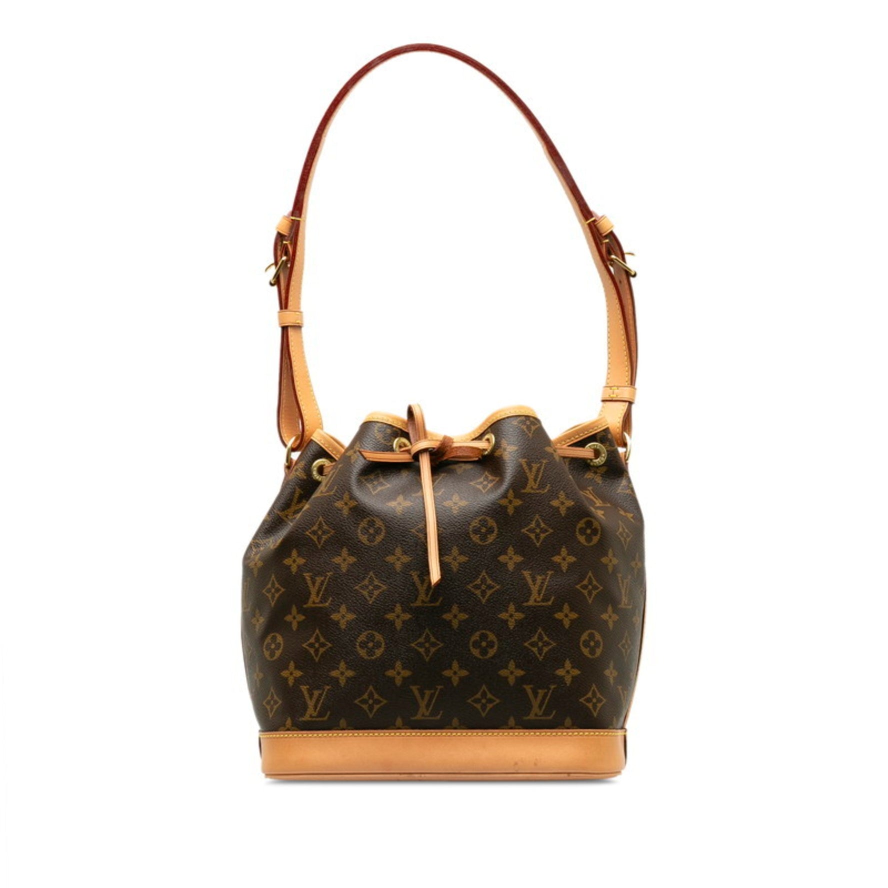 Louis Vuitton Monogram Noe Shoulder Bag M42224 Brown PVC Leather Women's LOUIS VUITTON