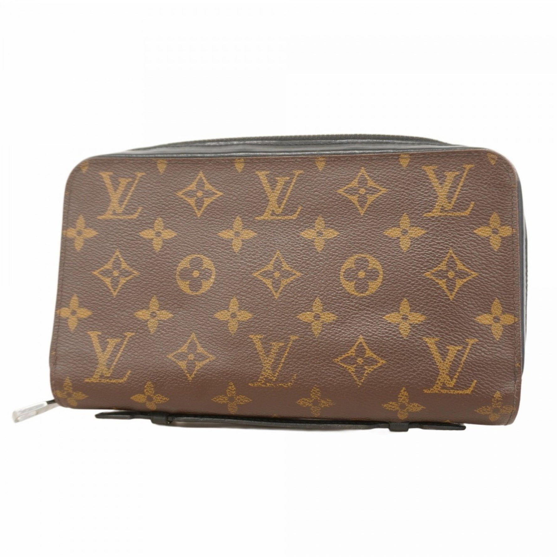 Louis Vuitton Monogram Macassar Zippy XL Long Wallet M61506 Brown Noir Men's