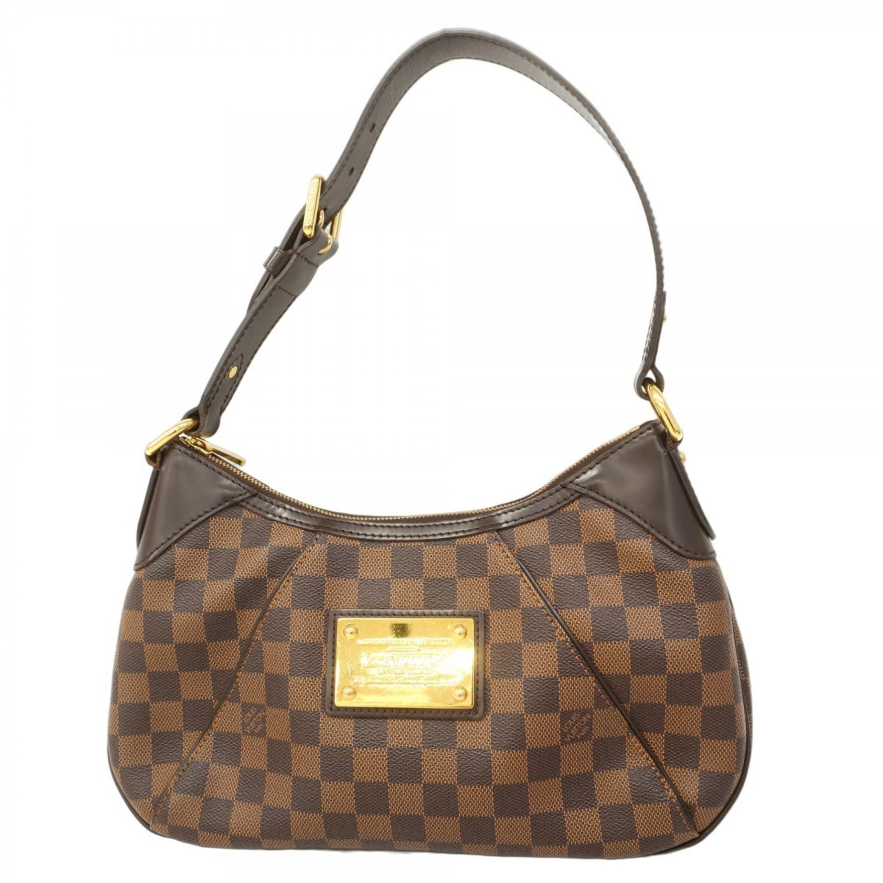 Louis Vuitton Damier Thames PM Shoulder Bag N48180 Ebene for Women