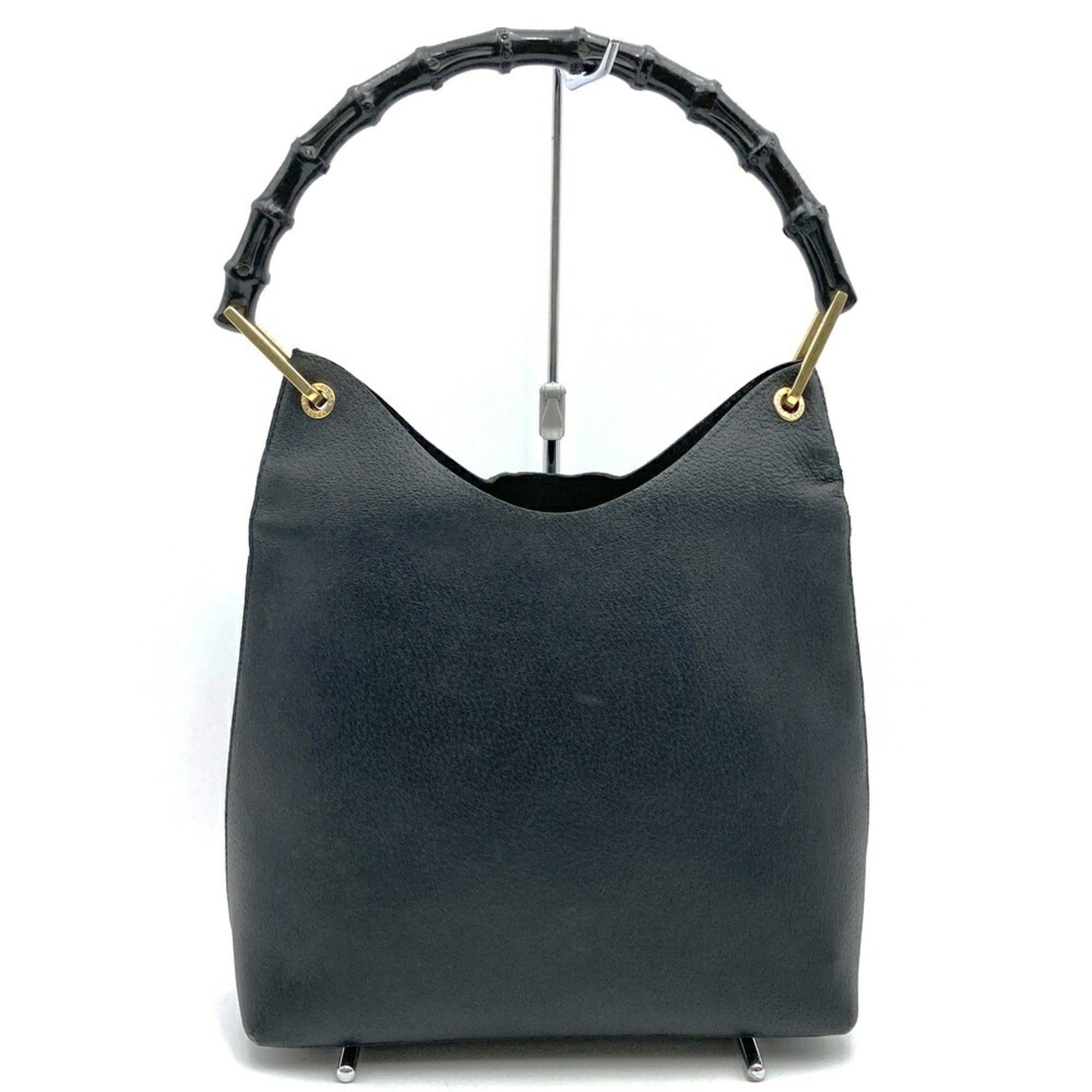 GUCCI Old 00 1880 Bamboo Shoulder Bag Handbag Leather Men's