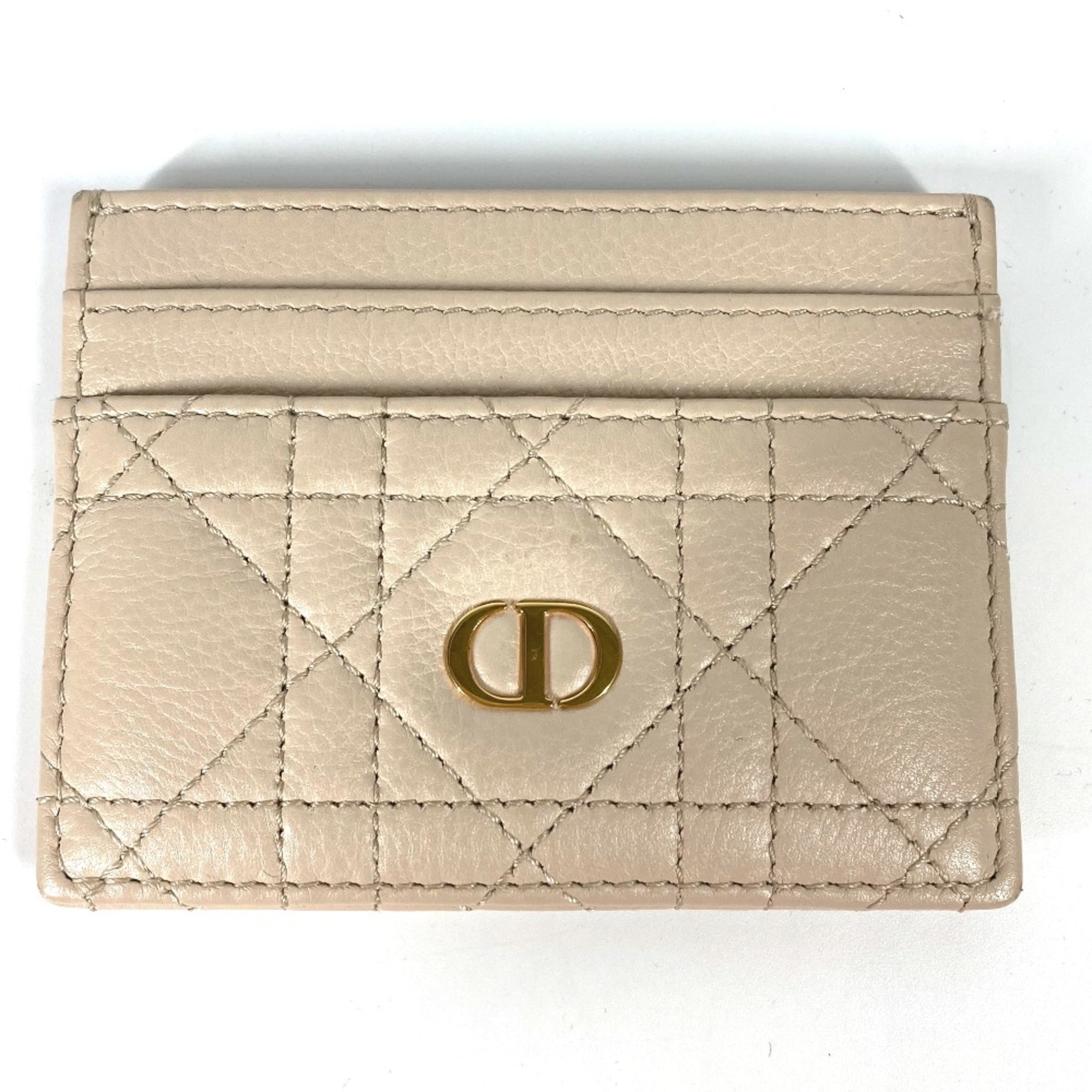 Christian Dior Cannage Business Card Holder Pass Case Card Case