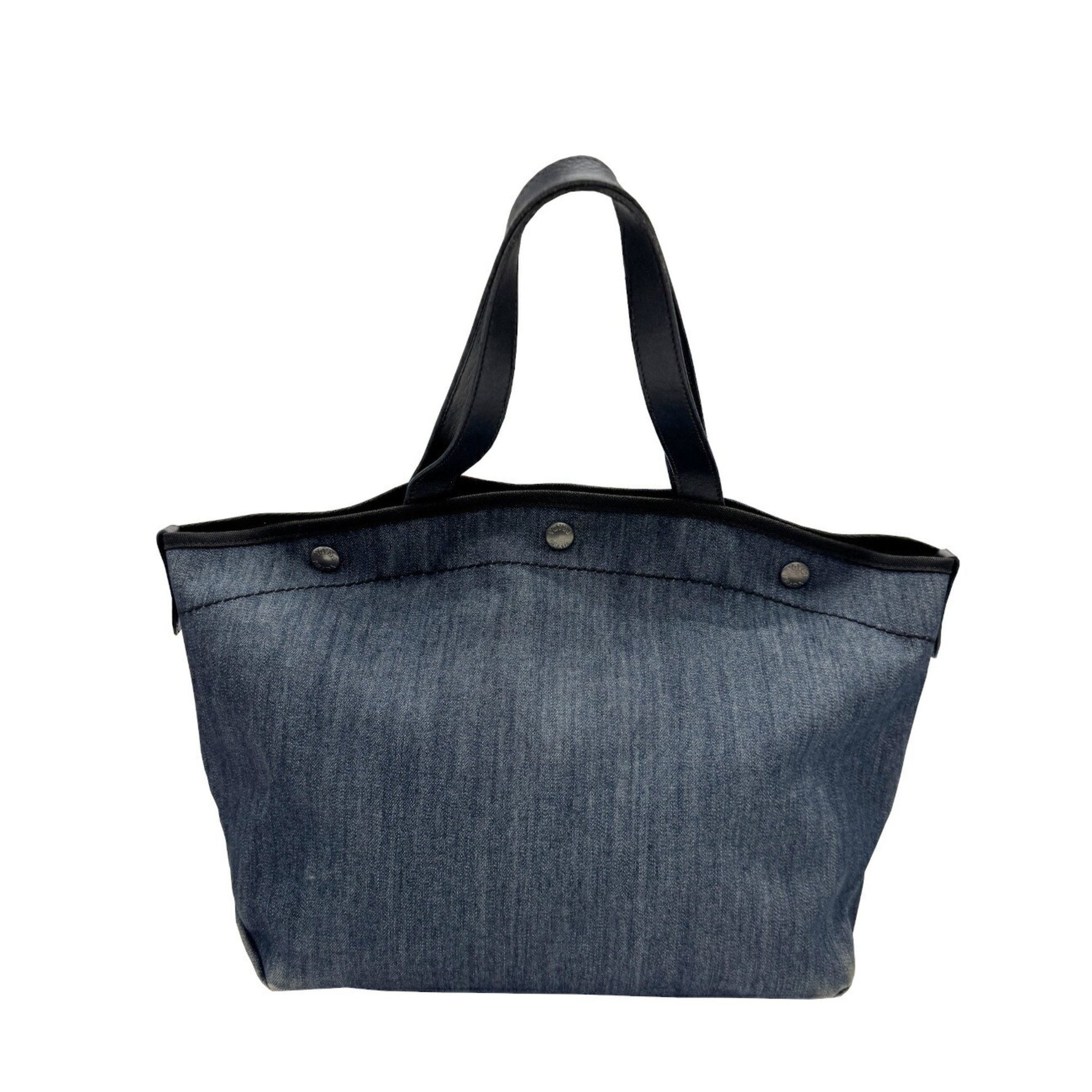 PRADA Denim Leather Tote Bag Handbag