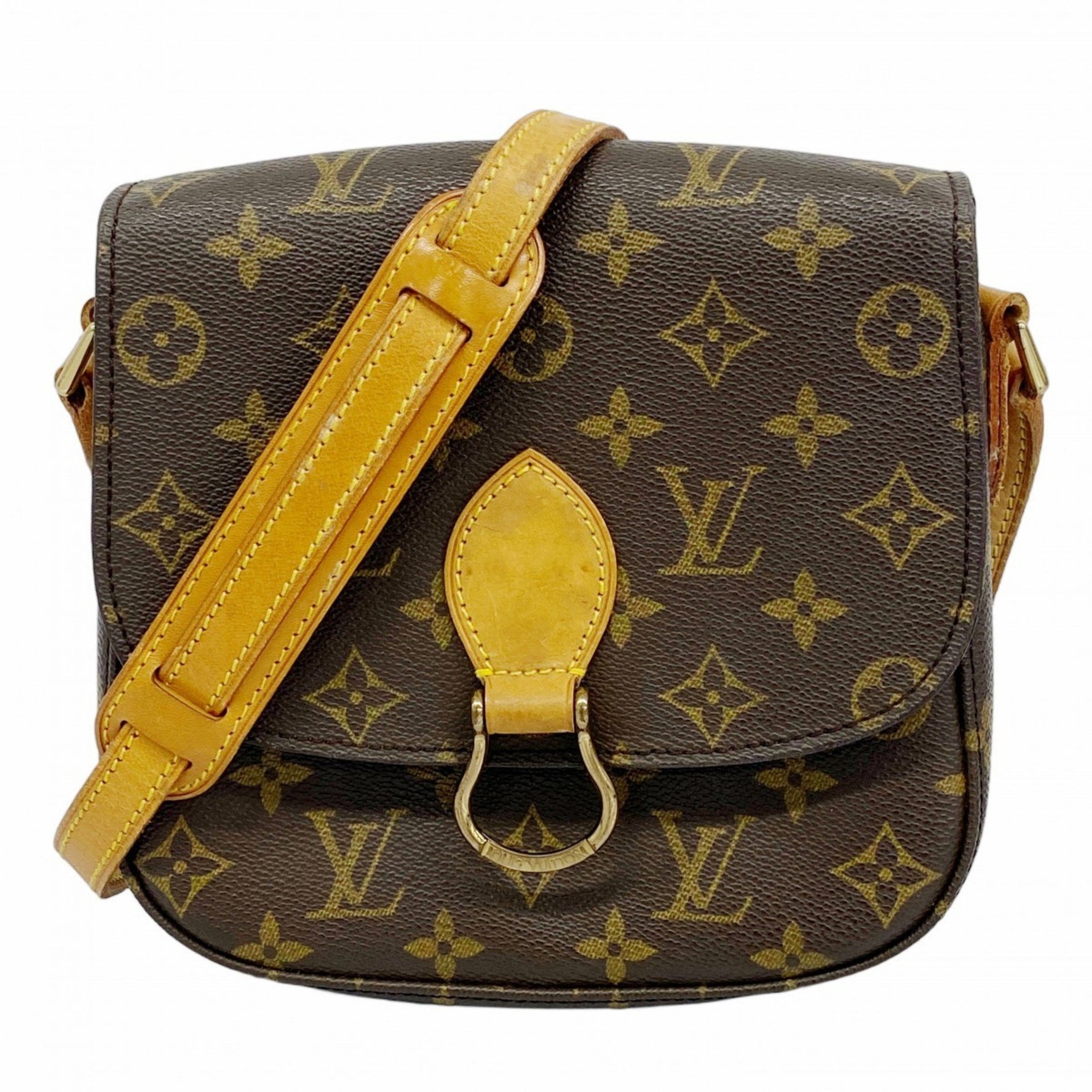 Louis Vuitton Monogram Saint-Cloud MM Shoulder Bag M51243 Brown Women's