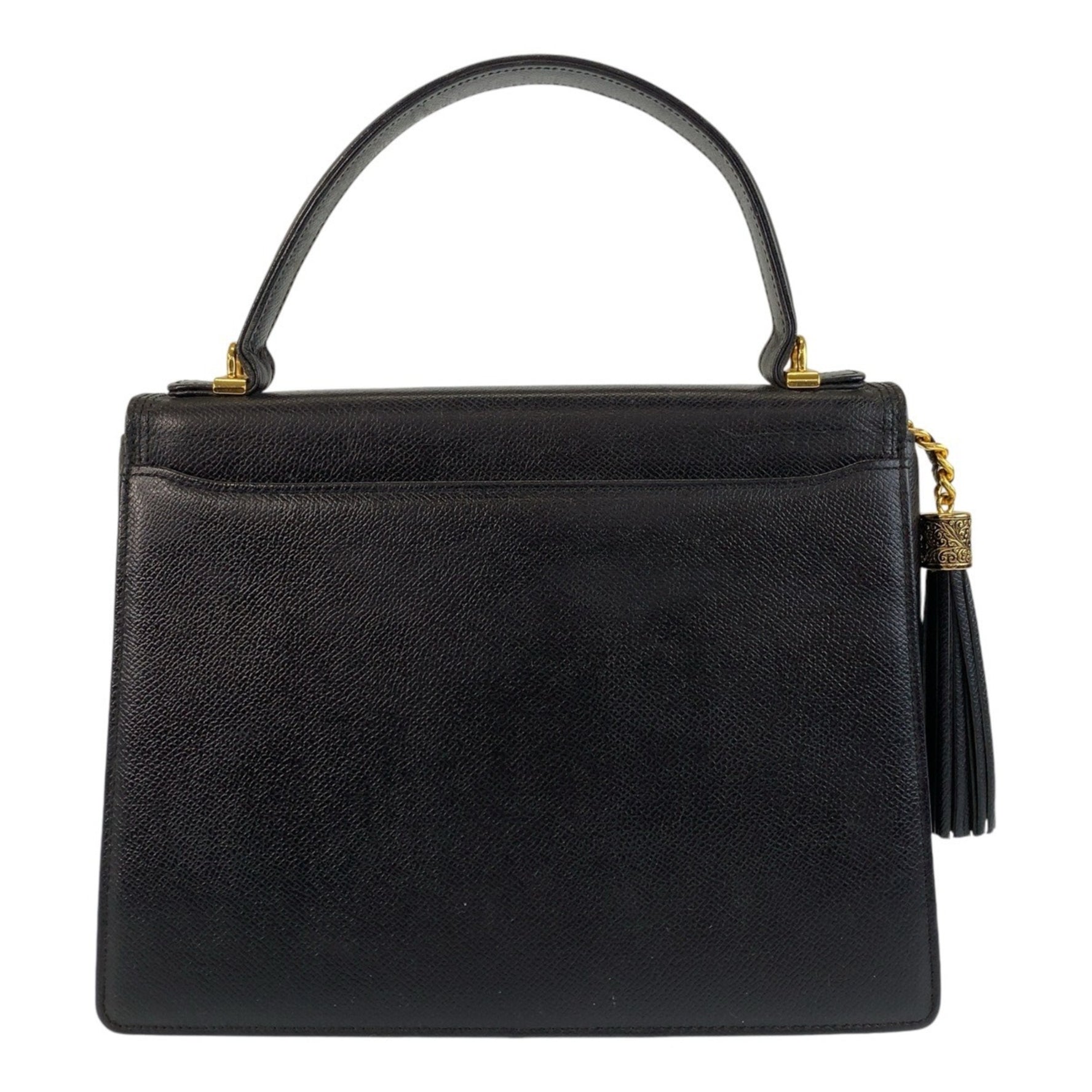 Valentino Garavani Vintage Gold Hardware Leather Handbag