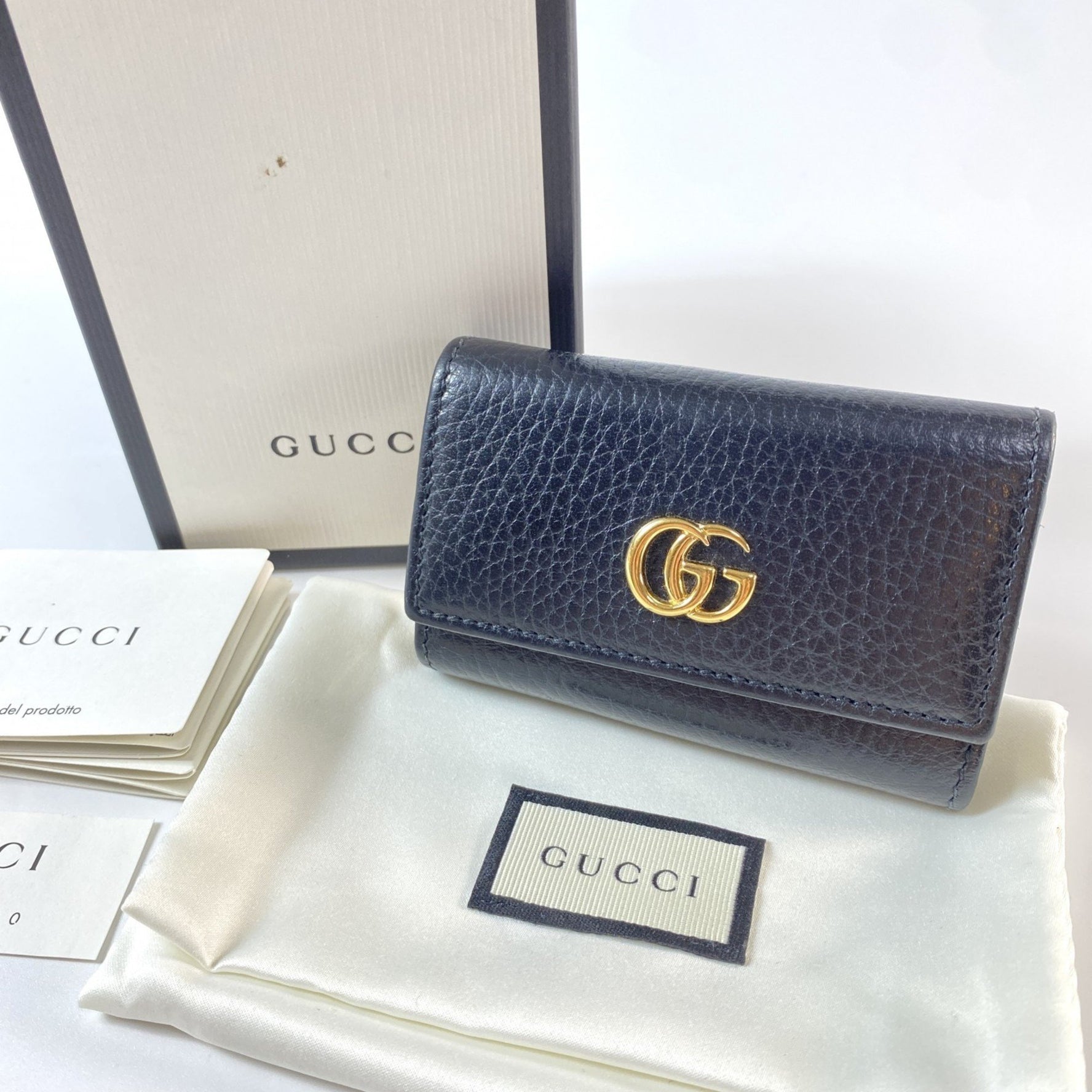 Gucci GG Marmont Leather Key Case with 6 Rings