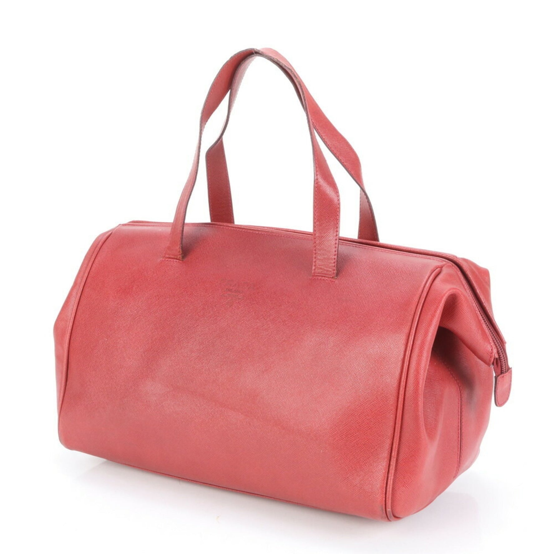 Prada Leather Mini Boston Shoulder Bag Handbag for Women