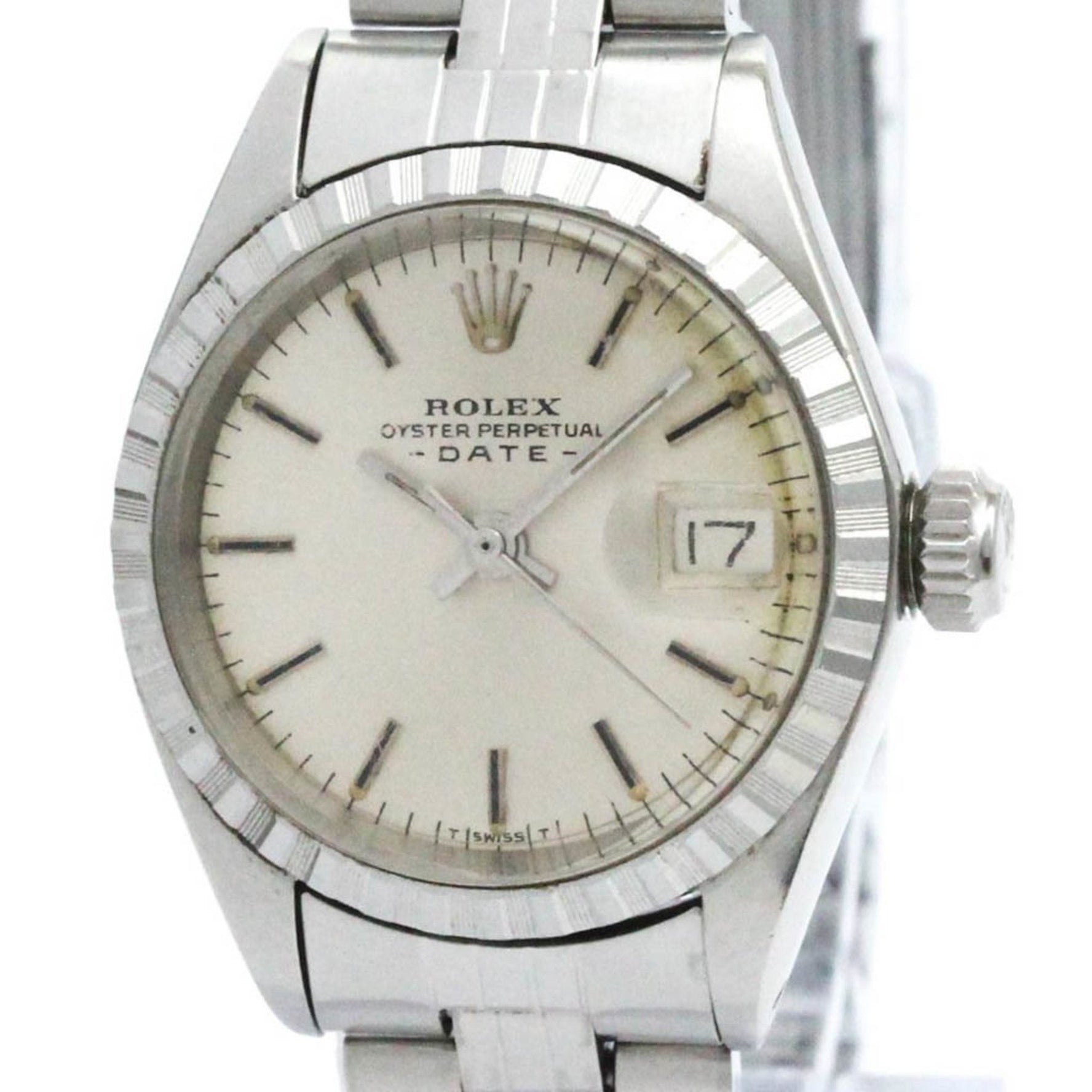 Vintage ROLEX Oyster Perpetual Date 6924 Steel Steel Ladies Watch BF580927
