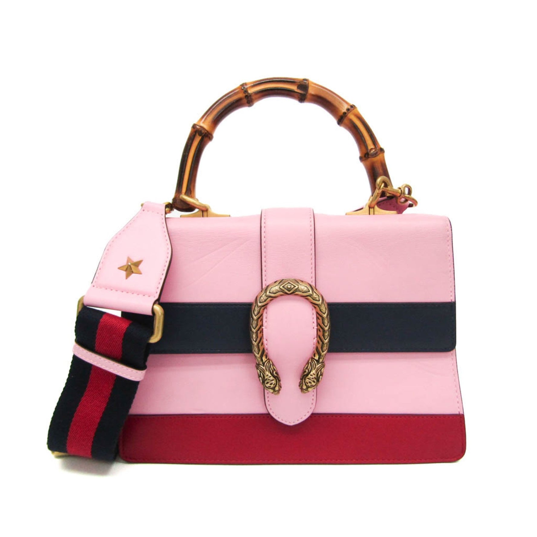 Gucci Bamboo Dionysus Leather Handbag,Shoulder Bag Navy,Pink,Red Color