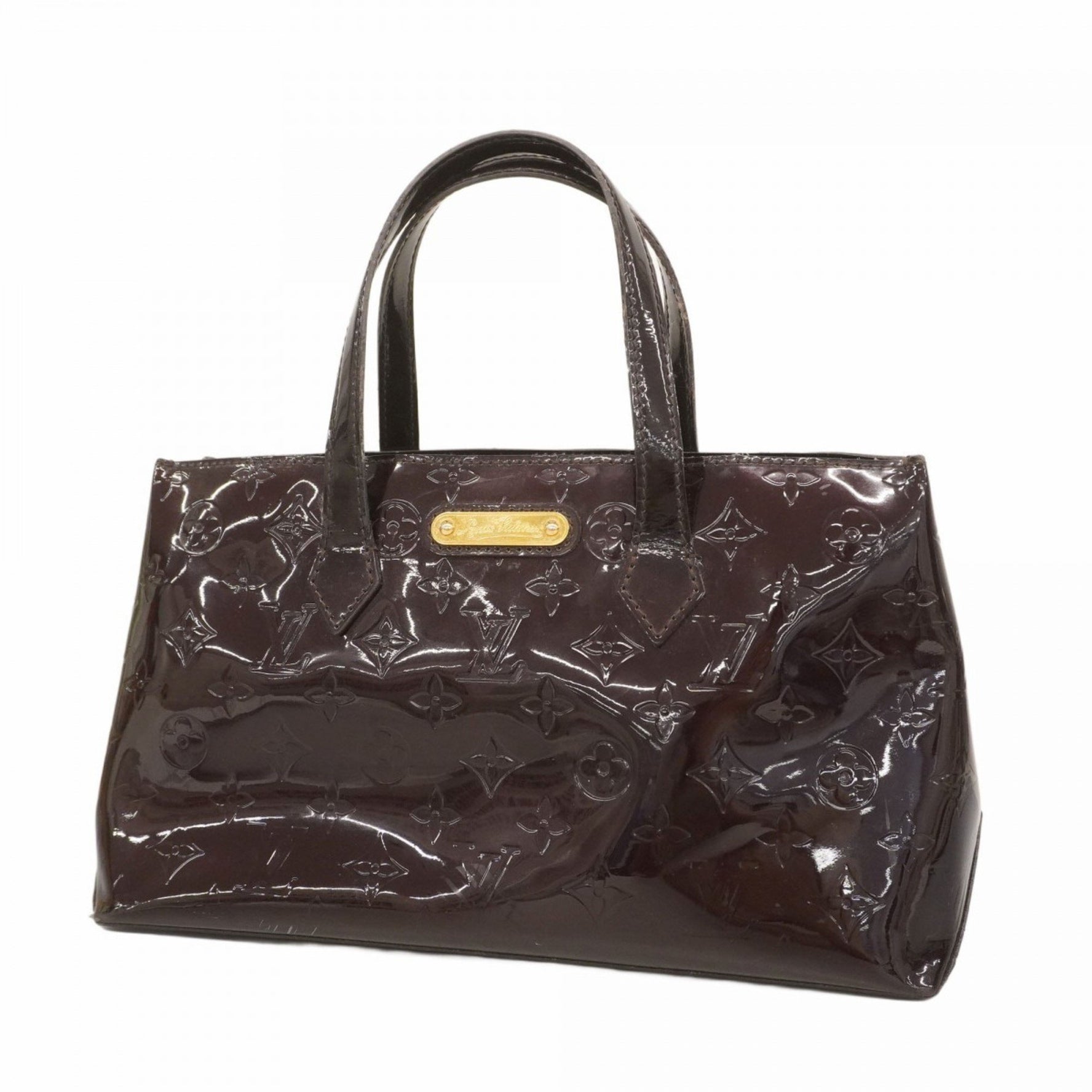 Louis Vuitton Vernis Wilshire PM Handbag Amaranth