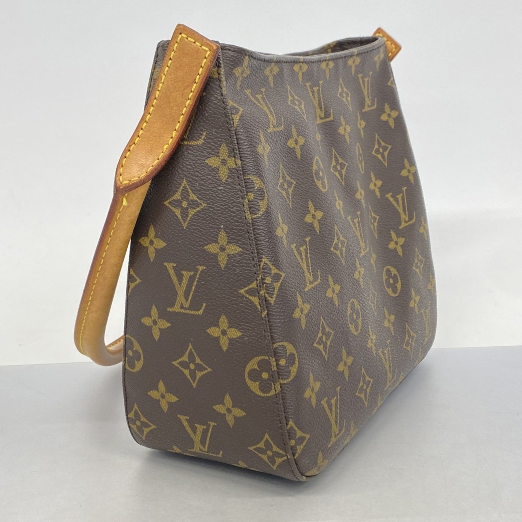 Louis Vuitton Monogram Looping MM Shoulder Bag M51146 Brown Women's