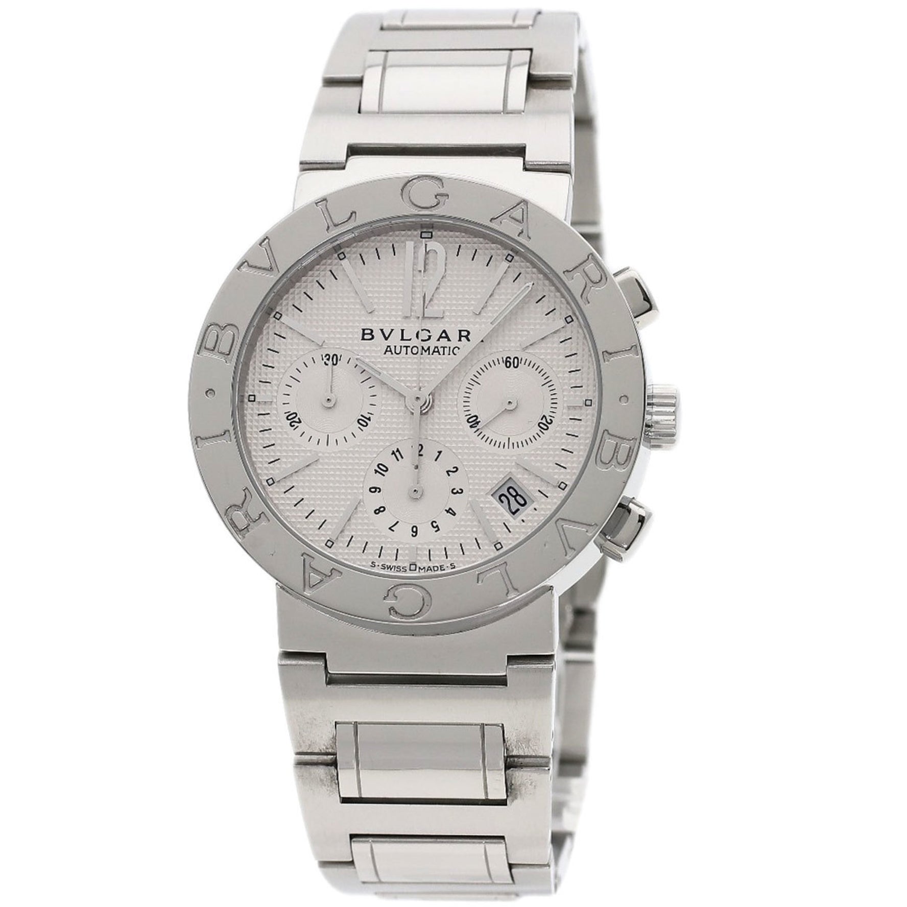 BVLGARI BB38WSSDCH N Wristwatch Stainless Steel SS Men's