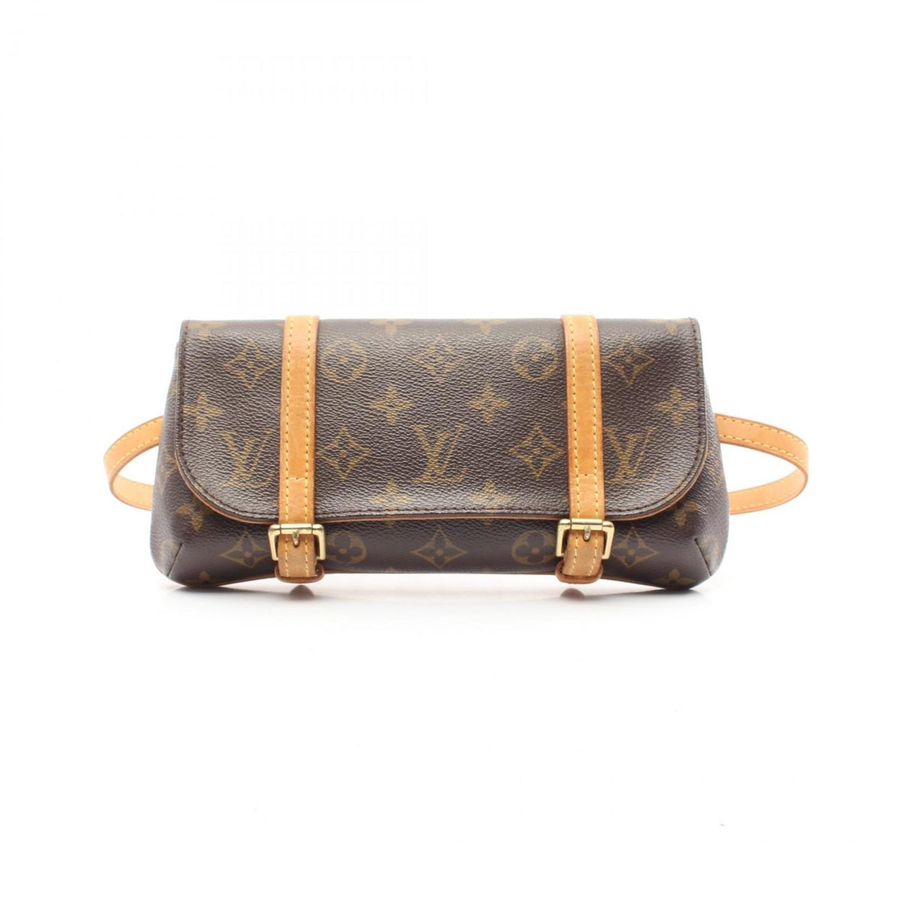 Louis Vuitton Pochette Marel Waist Bag Body Coated Canvas Leather Monogram Brown