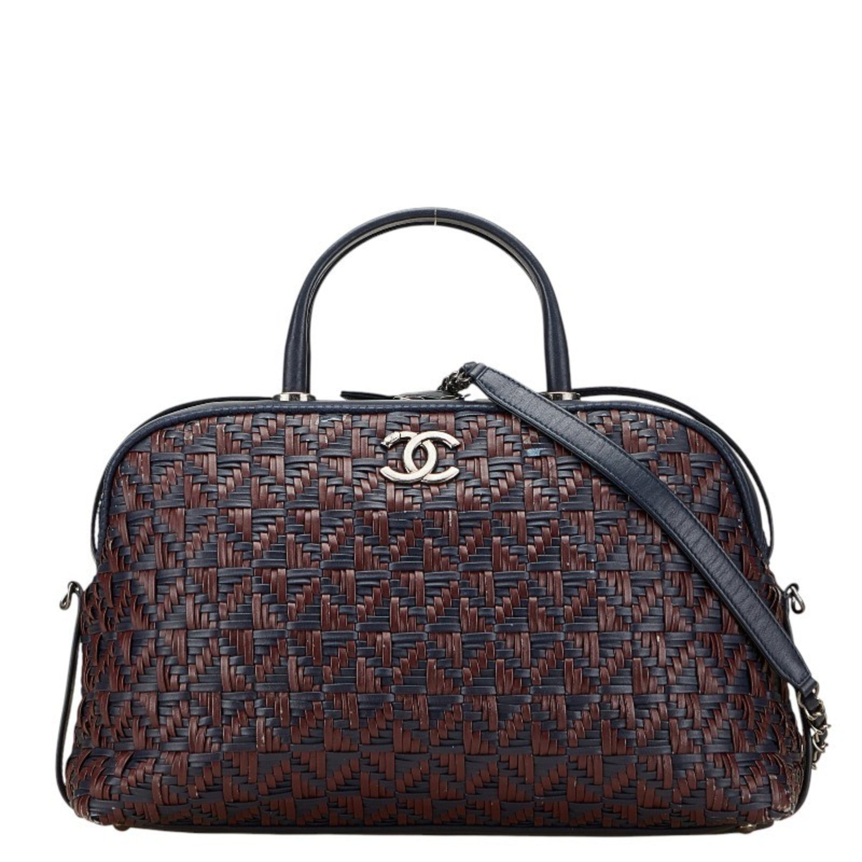 Chanel Coco Mark Bowling Bag, Handbag/Shoulder Lambskin