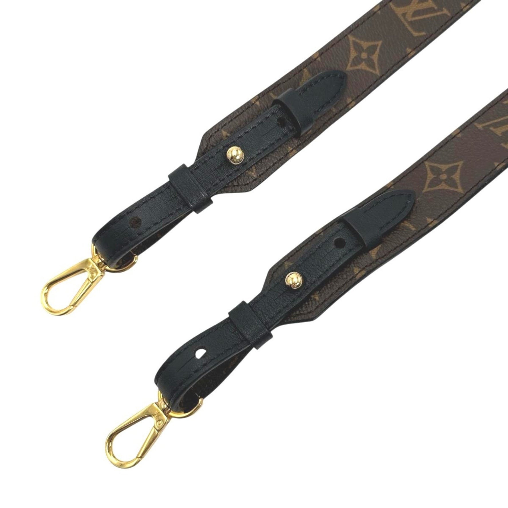 Louis Vuitton Shoulder Strap Monogram Width Canvas Brown