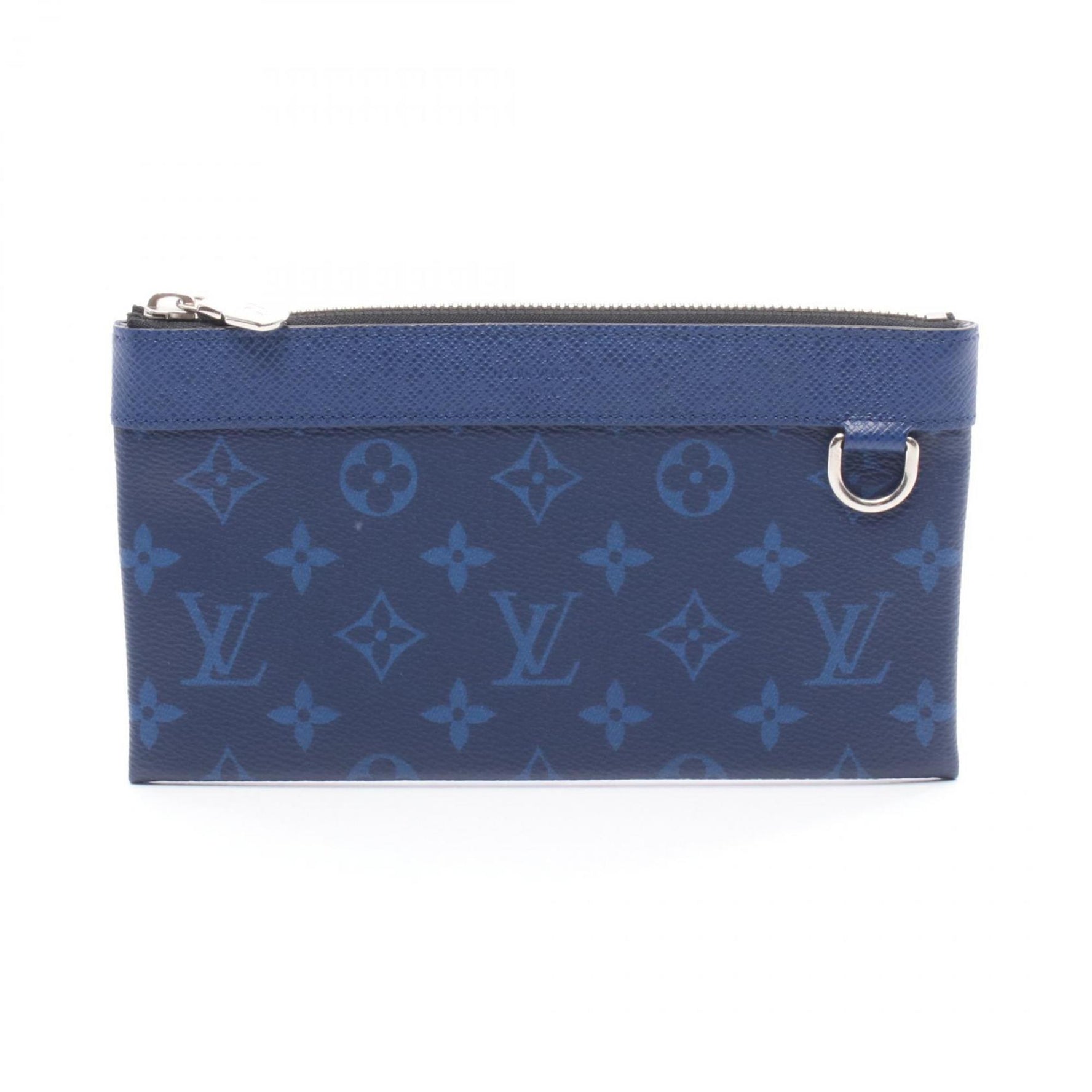Louis Vuitton Discovery PM Pochette, Men's Leather Taiga Rama Wallet, Navy Blue