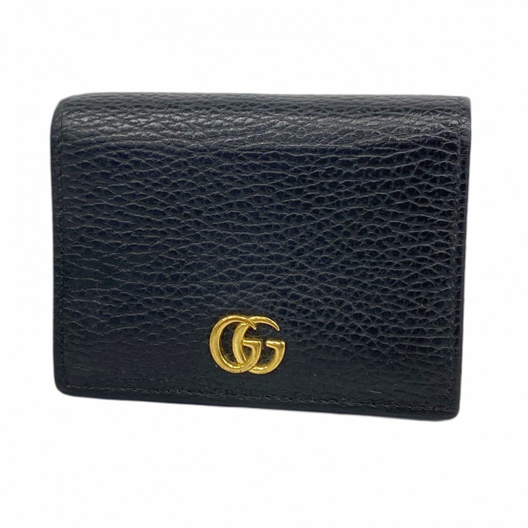 Gucci GG Marmont Wallet Leather Black Women's