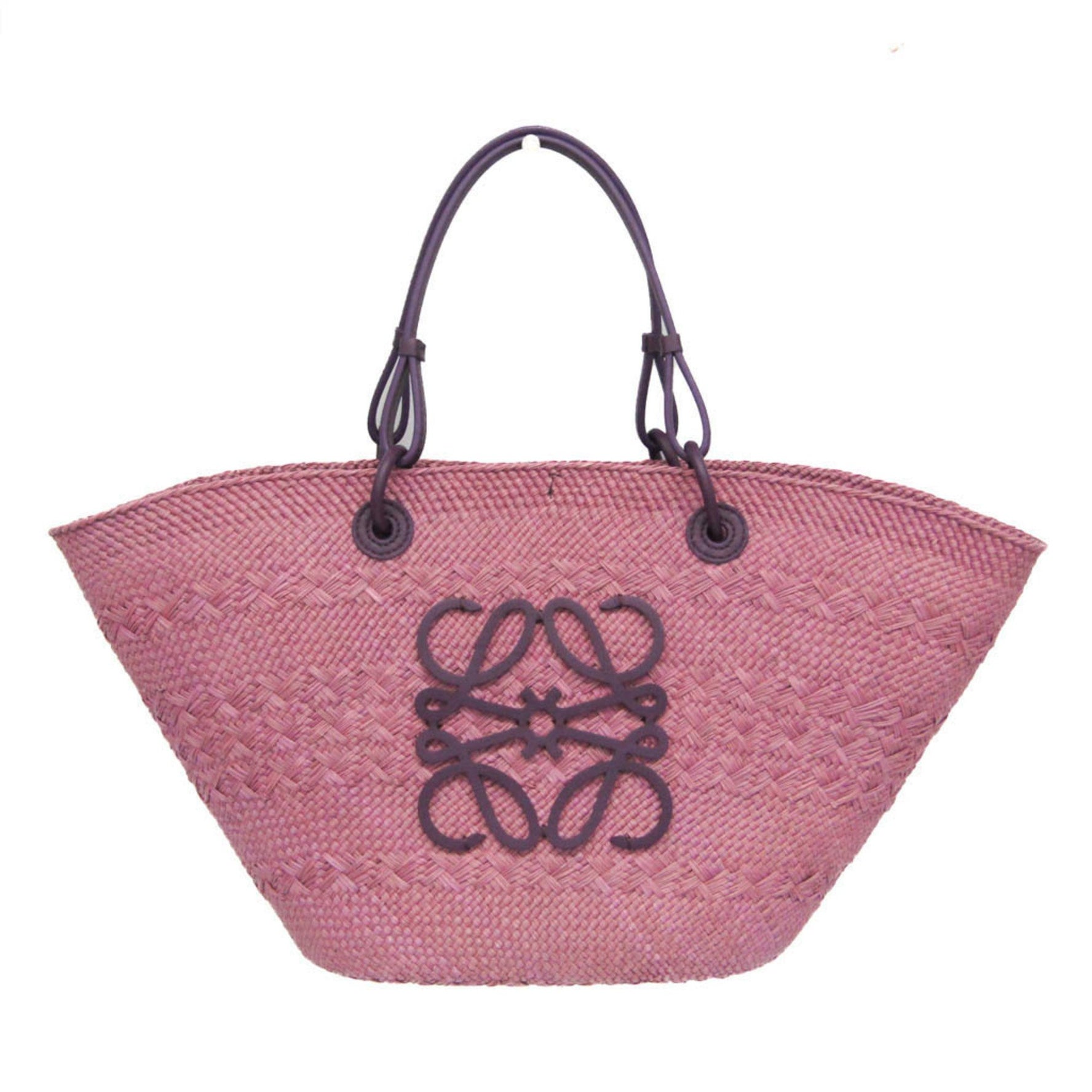 Loewe Anagram Basket Medium Leather Shoulder Bag,Tote Bag Pink,Purple