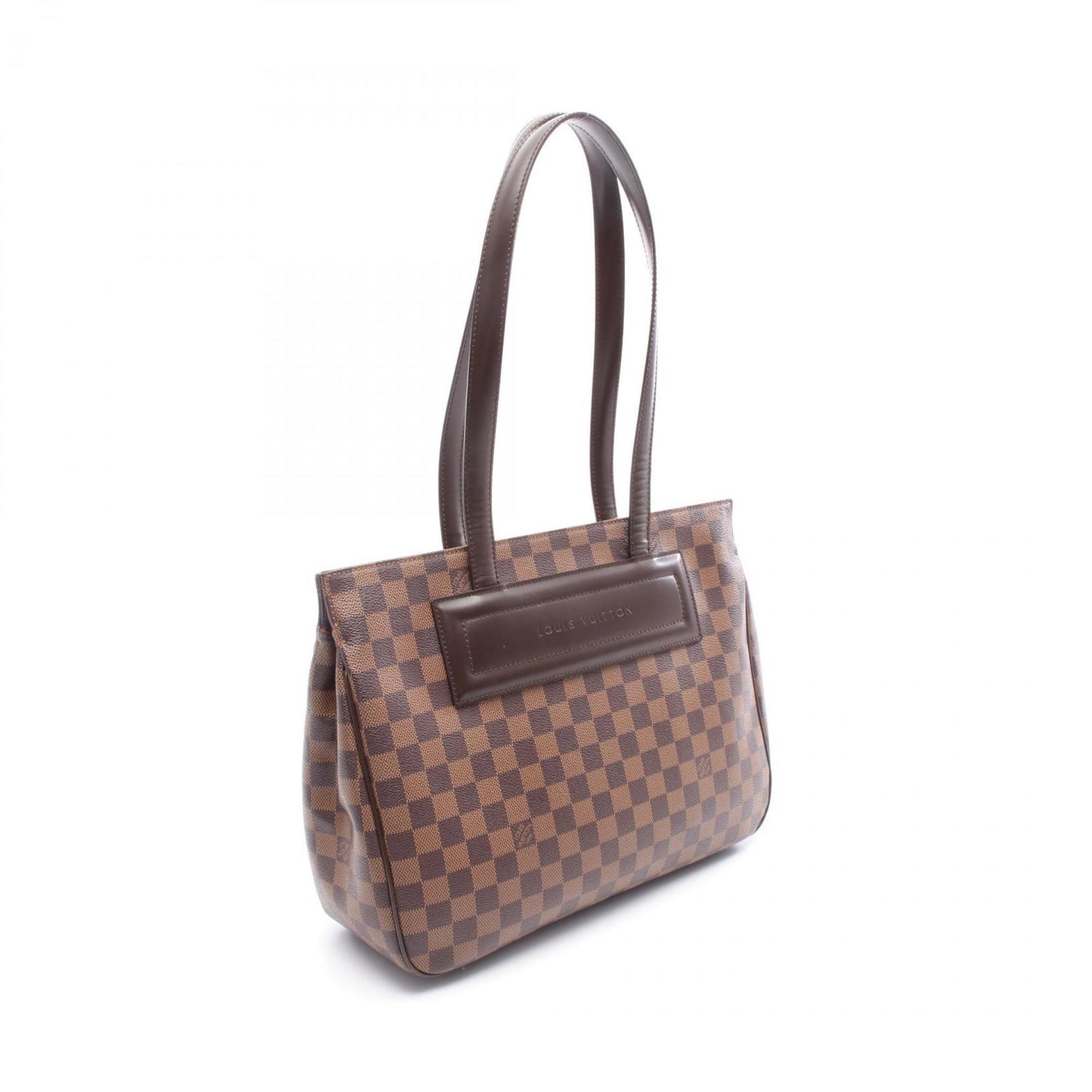 Louis Vuitton Parioli PM Tote Bag, Coated Canvas and Leather with Damier Finish, Brown