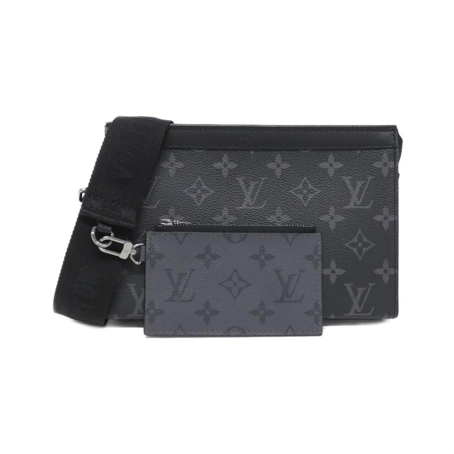 Louis Vuitton Monogram Eclipse Reverse Gaston Wearable Wallet Shoulder Bag