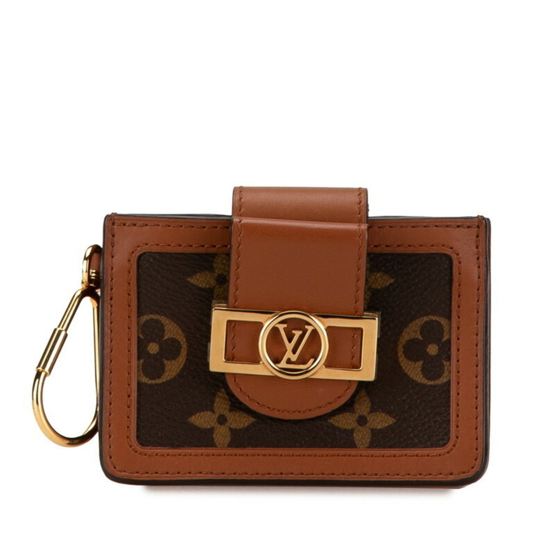 Louis Vuitton Monogram Reverse Dauphine Multicart Card Case M68751 Brown PVC Leather Women's LOUIS VUITTON