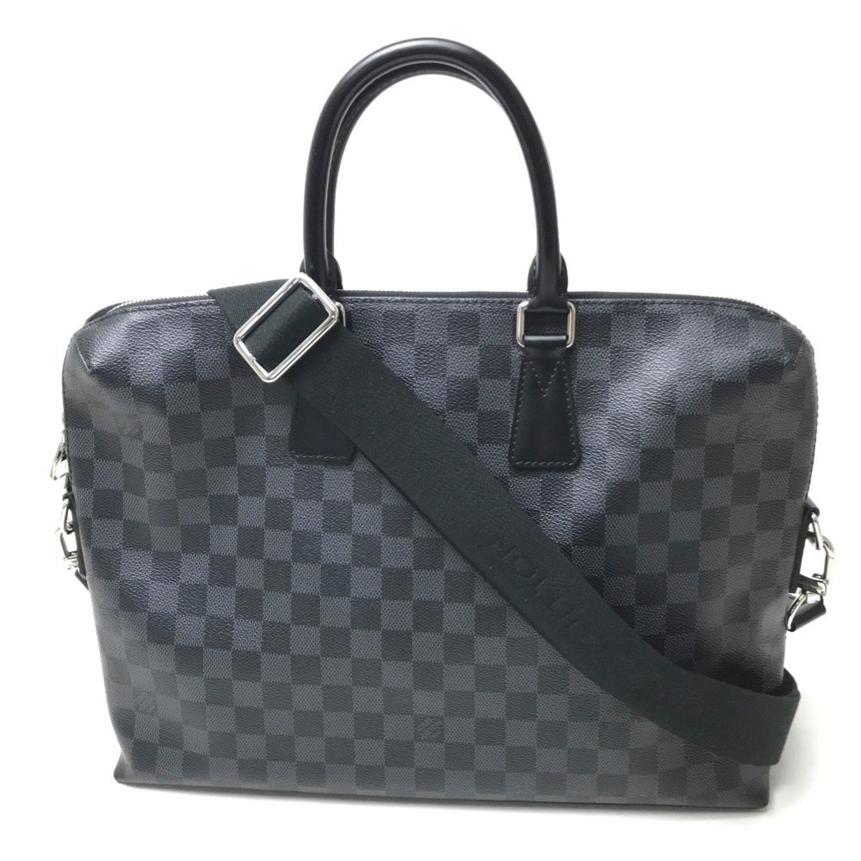 LOUIS VUITTON N48224 Damier Graphite Porte-Document-Jour 2-Way Business Bag in Canvas, Men's, Black