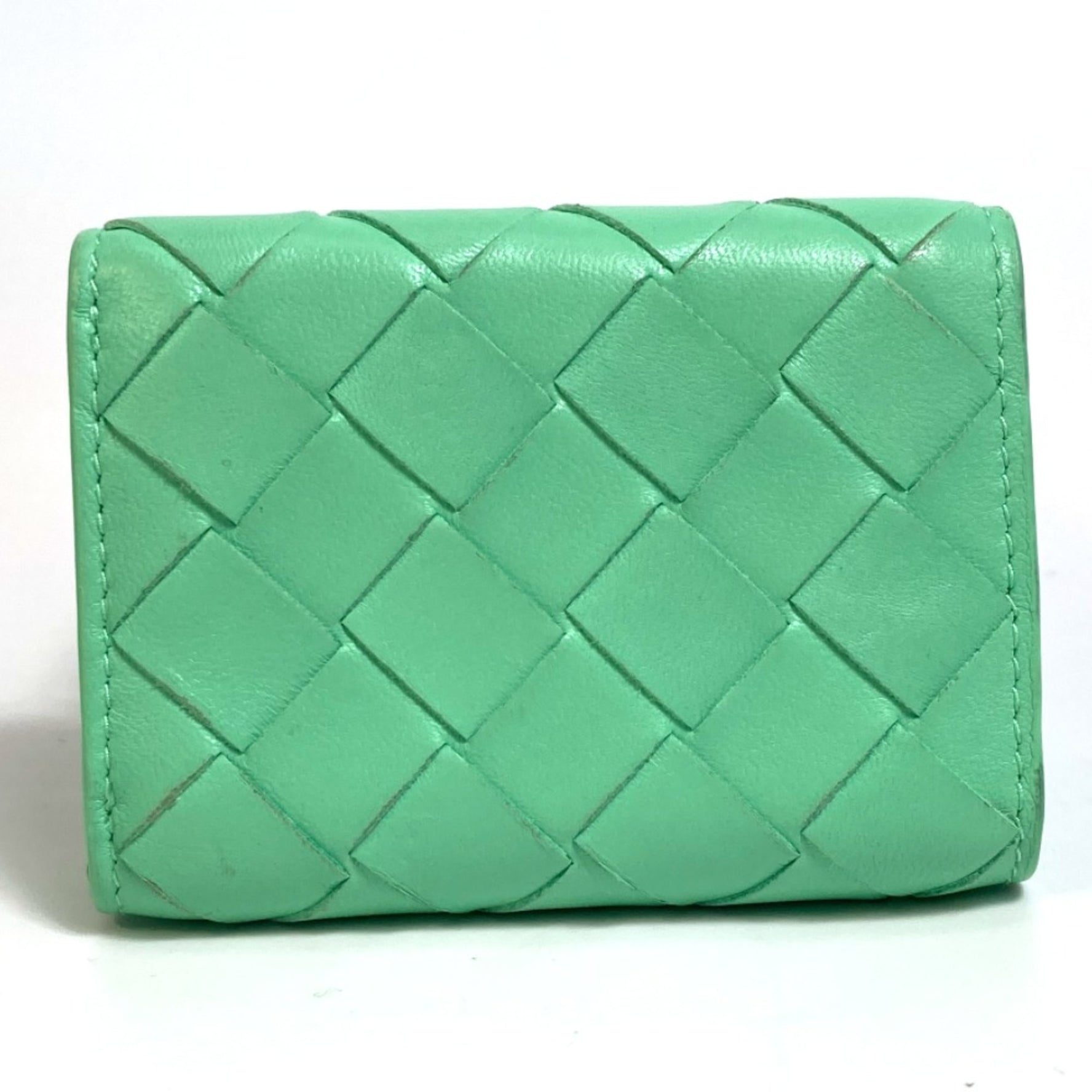 BOTTEGA VENETA Intrecciato Tri-fold wallet Trifold wallet GreenBased