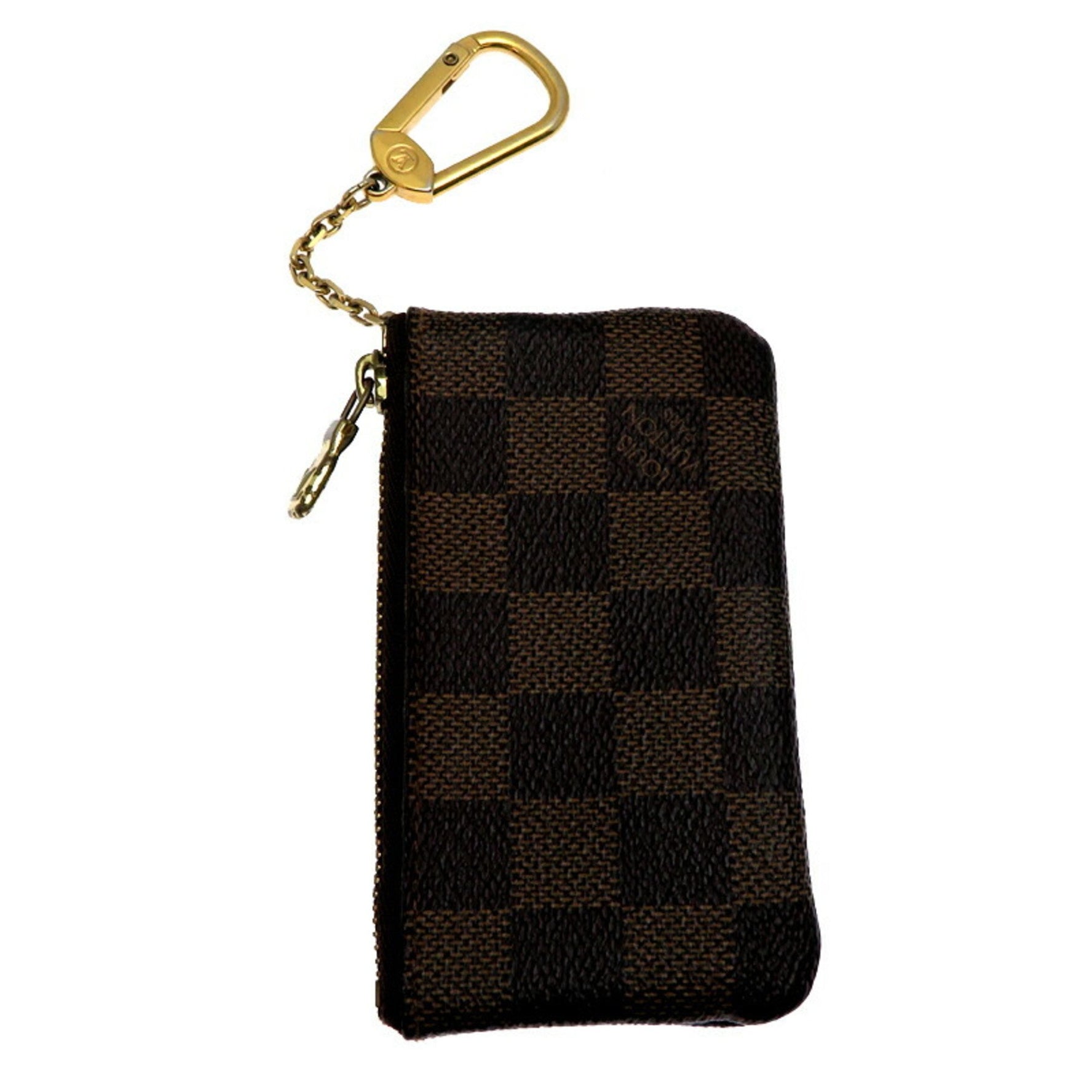 Louis Vuitton Damier Pochette Cle Key Case Brown