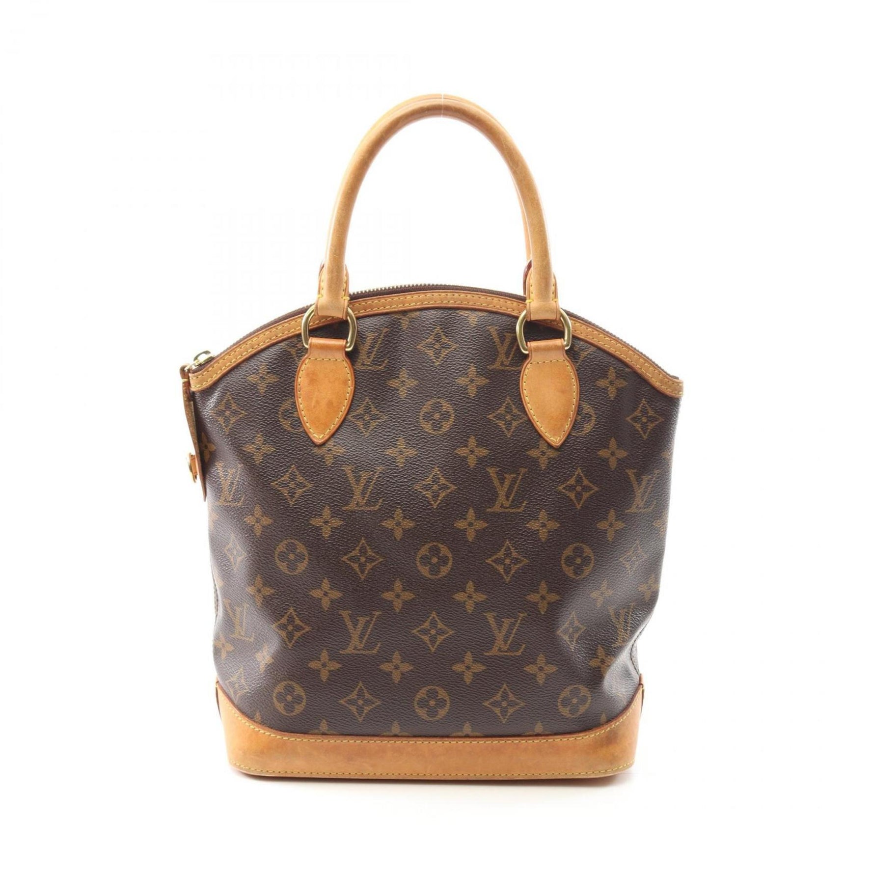 Louis Vuitton Lockit Handbag, Coated Canvas and Leather, Monogram, Brown