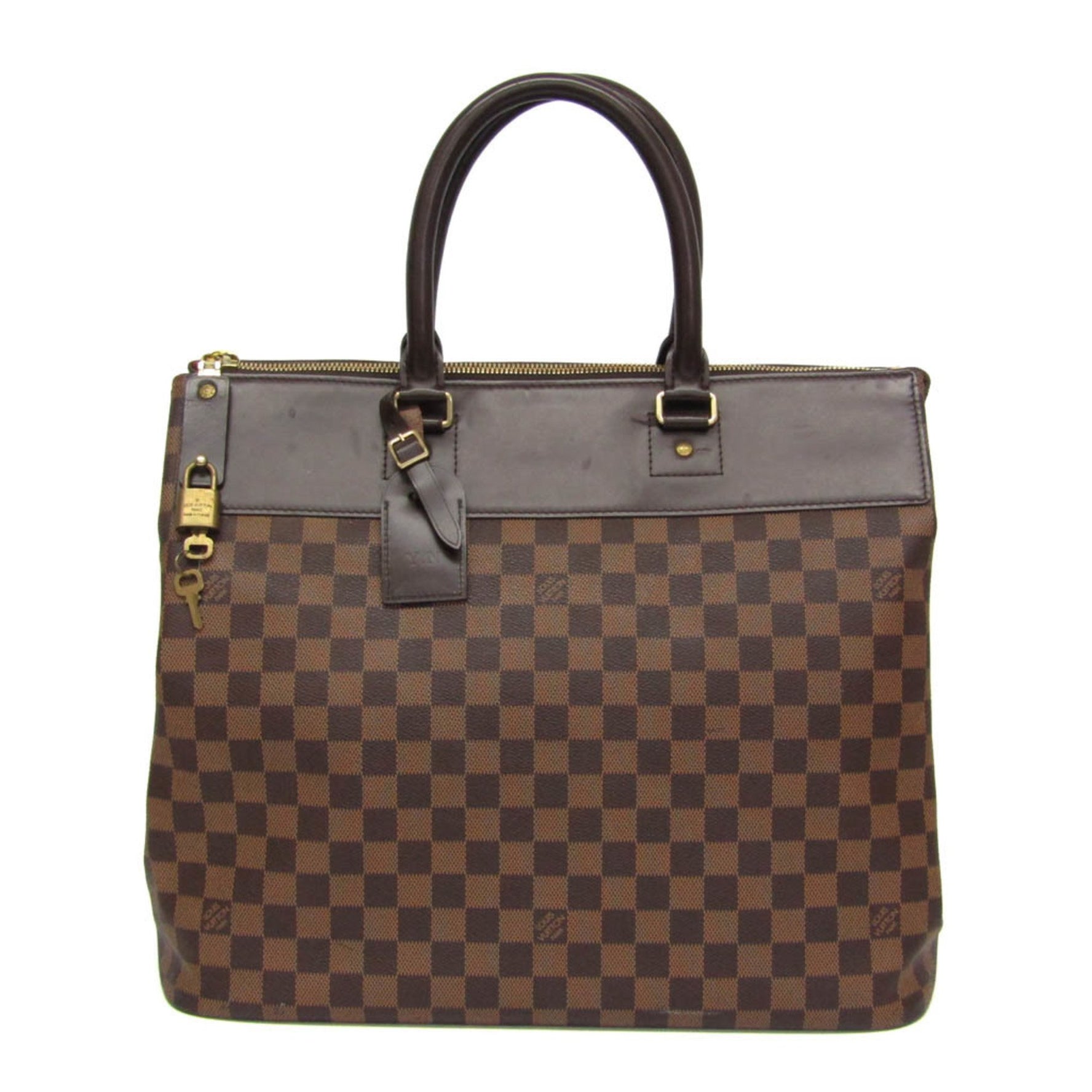 Louis Vuitton Damier Greenwich PM N41165 Men,Women Boston Bag Ebene