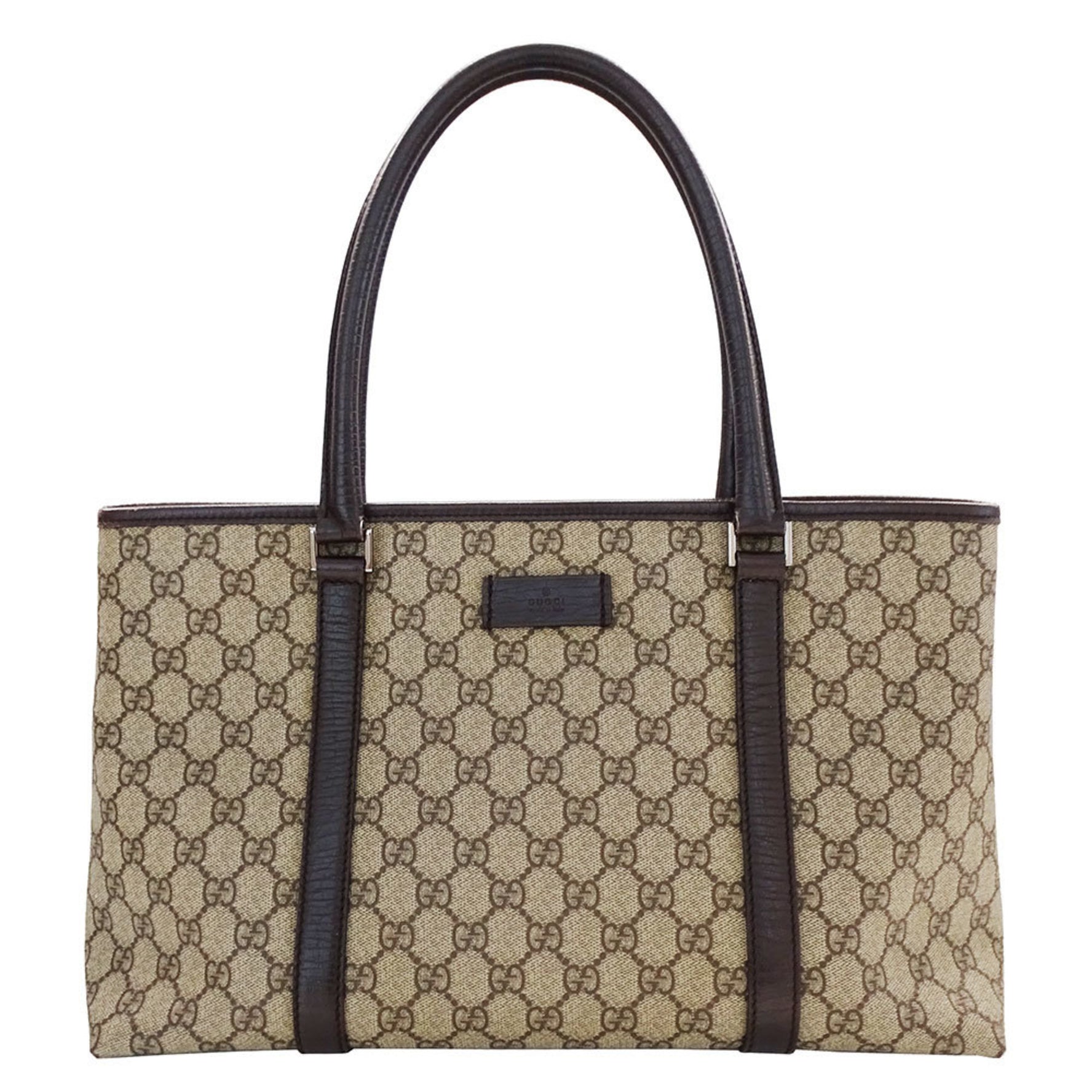 Gucci Tote Bag GG Supreme Canvas Brown/Beige