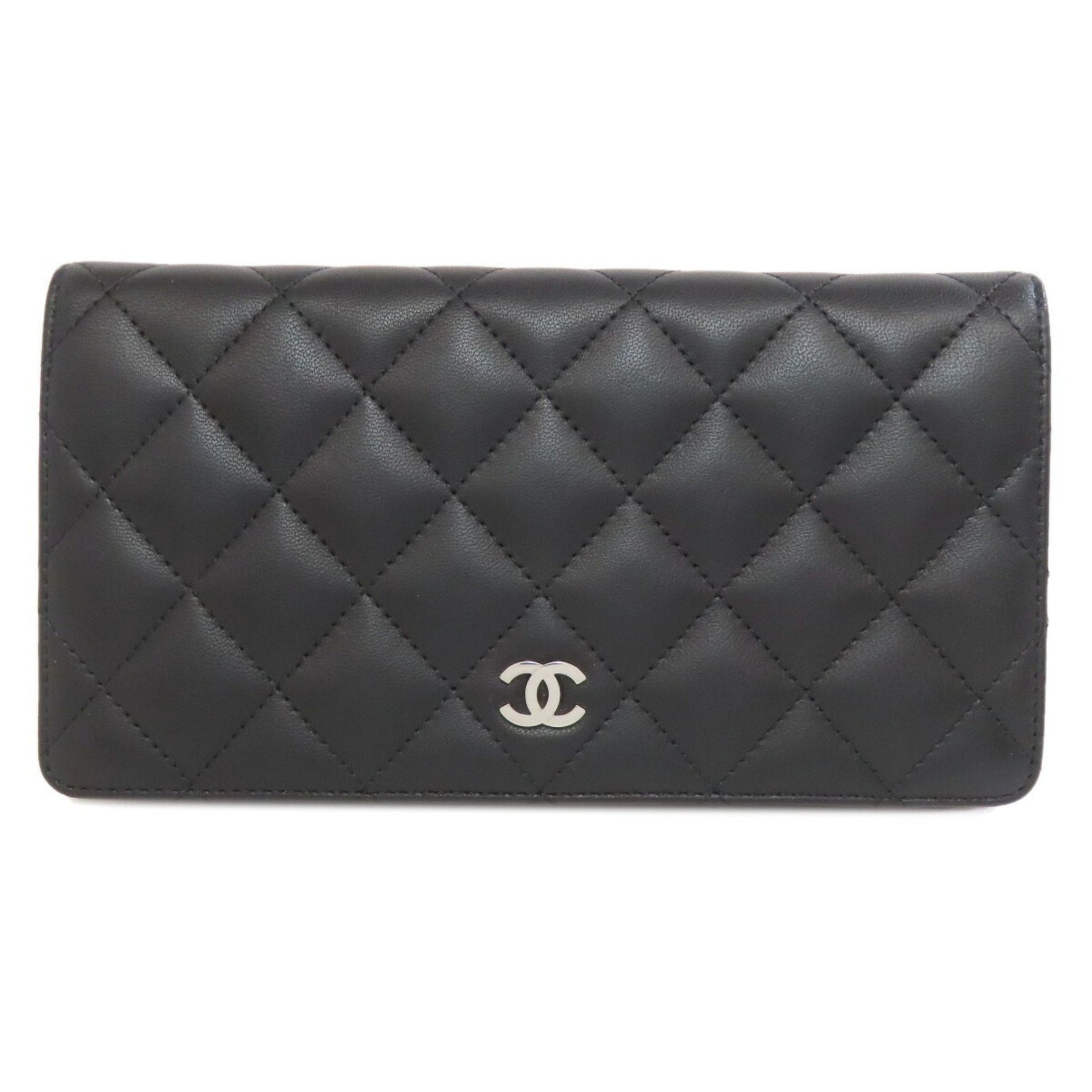 Chanel Matelasse Long Wallet Lambskin Women's CHANEL