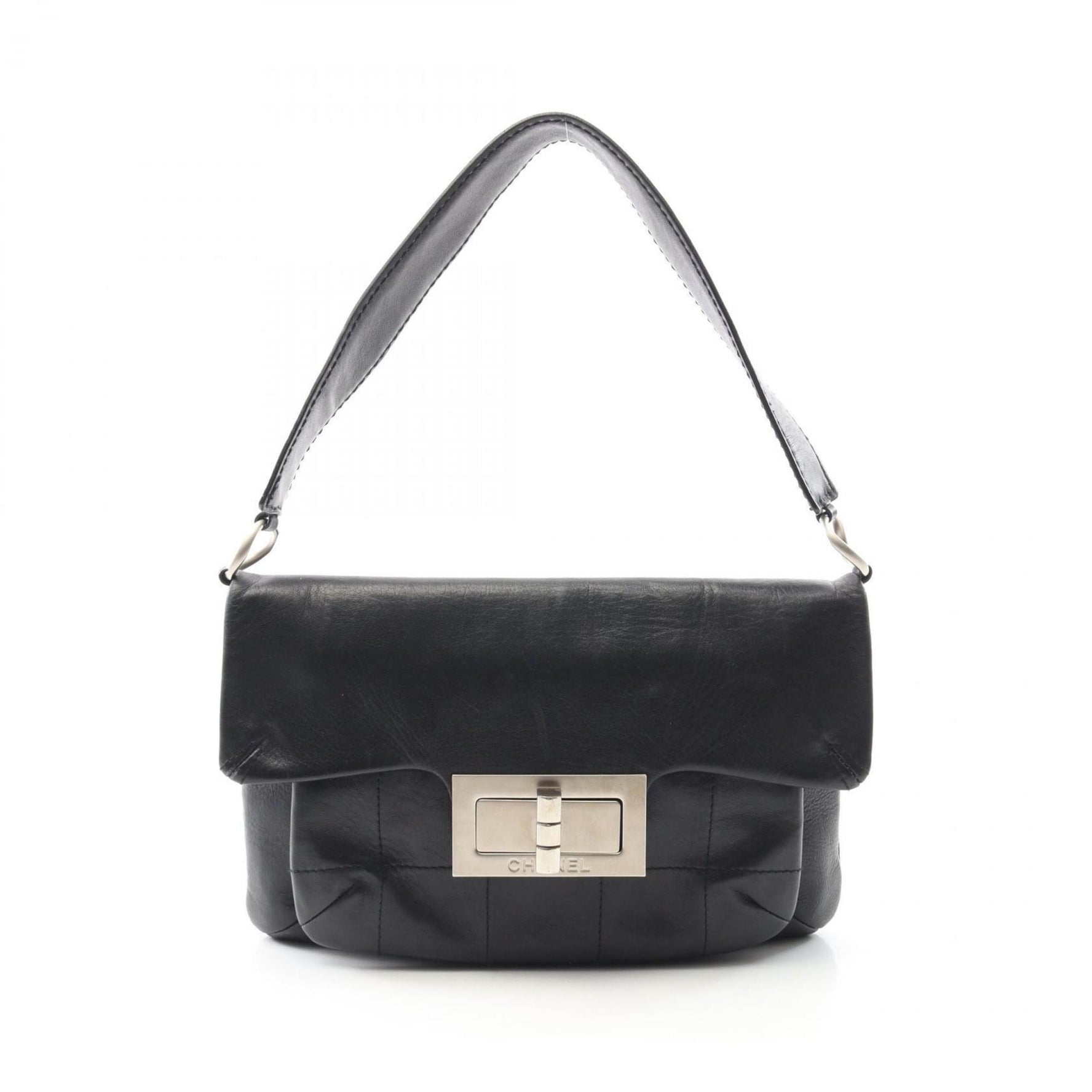 CHANEL 2.55 Chocobar Shoulder Bag, Leather