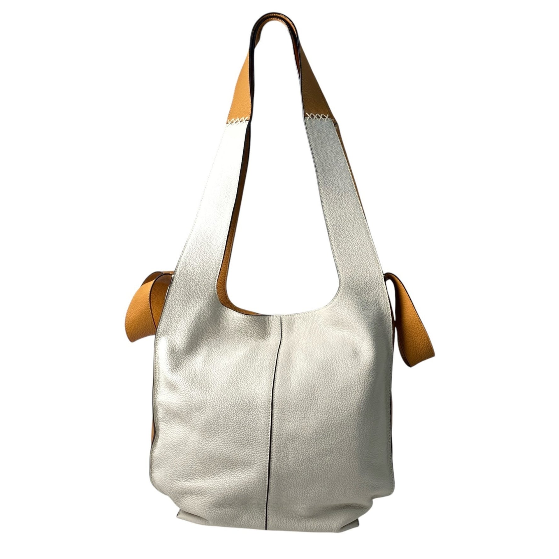 LOEWE Two-Tone Leather Shoulder Bag Tote