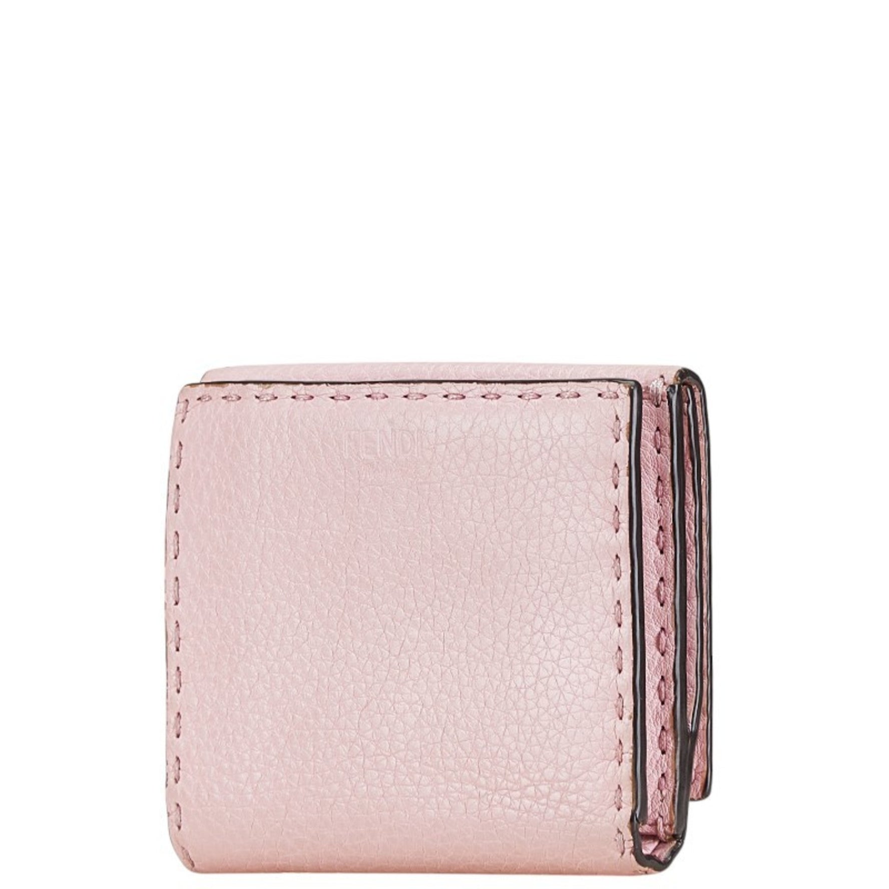 FENDI Selleria Peekaboo Bi-fold Wallet Leather