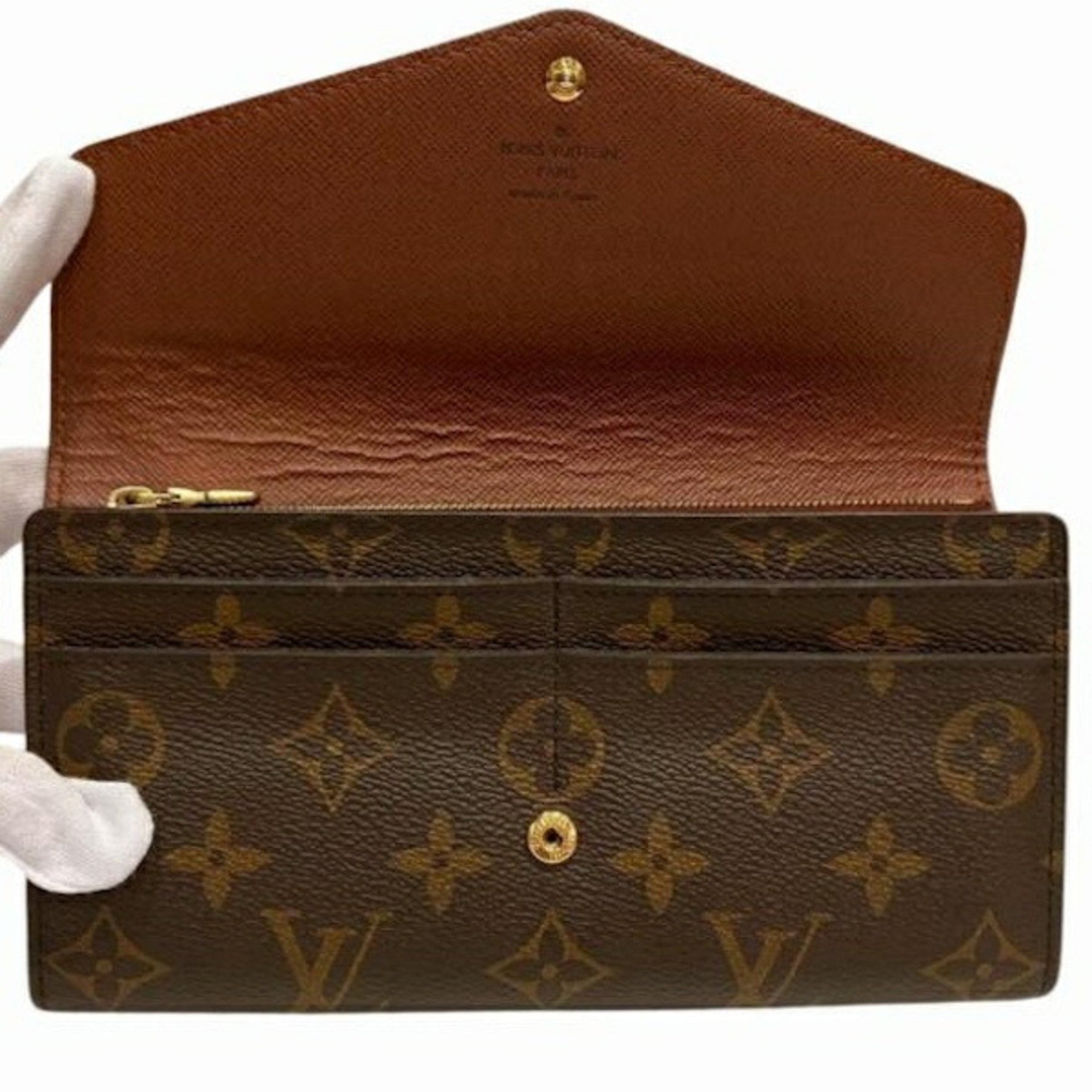 Louis Vuitton Monogram Portefeuille Sarah M60531 Long Wallet for Men and Women