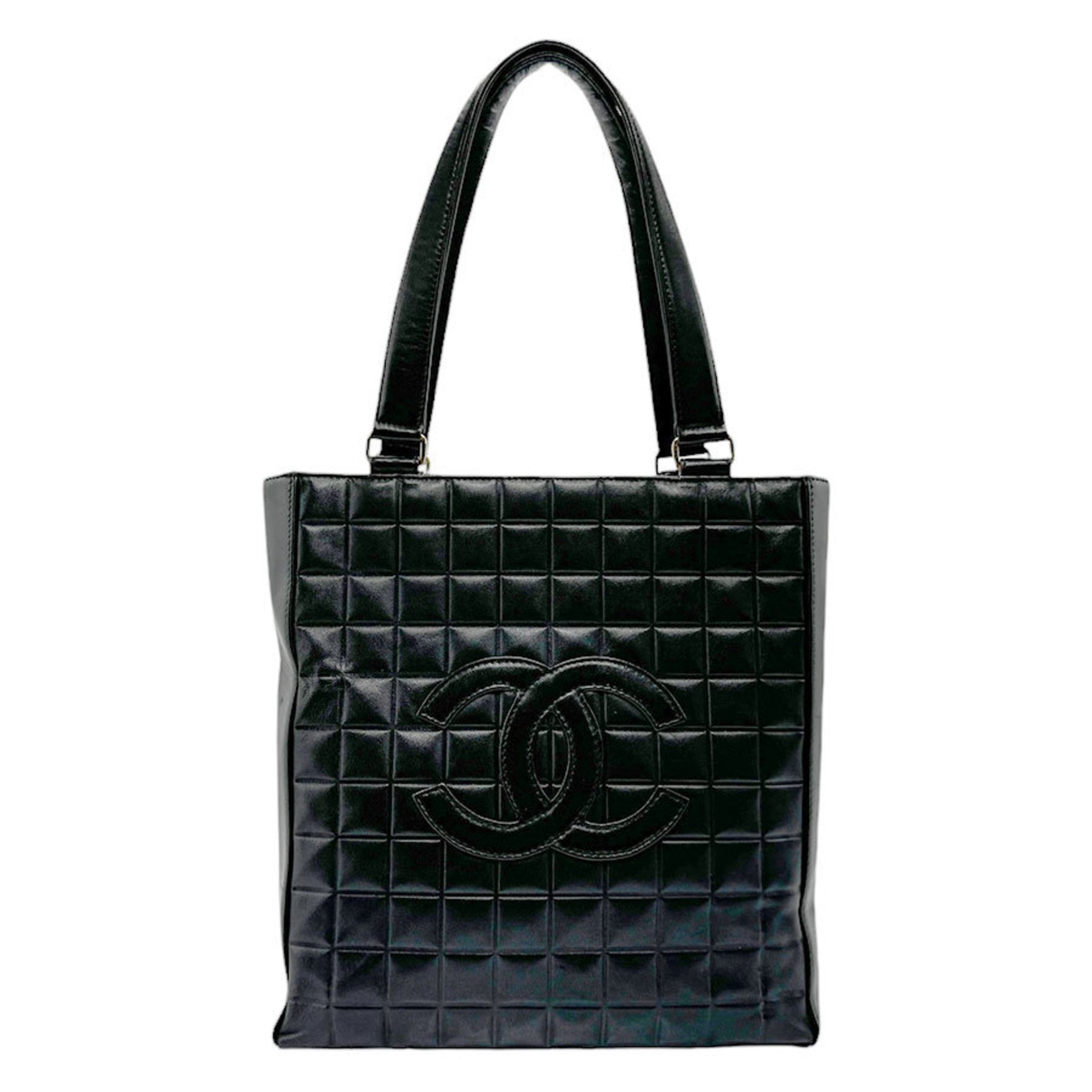 CHANEL Handbag Chocolate Bar Leather