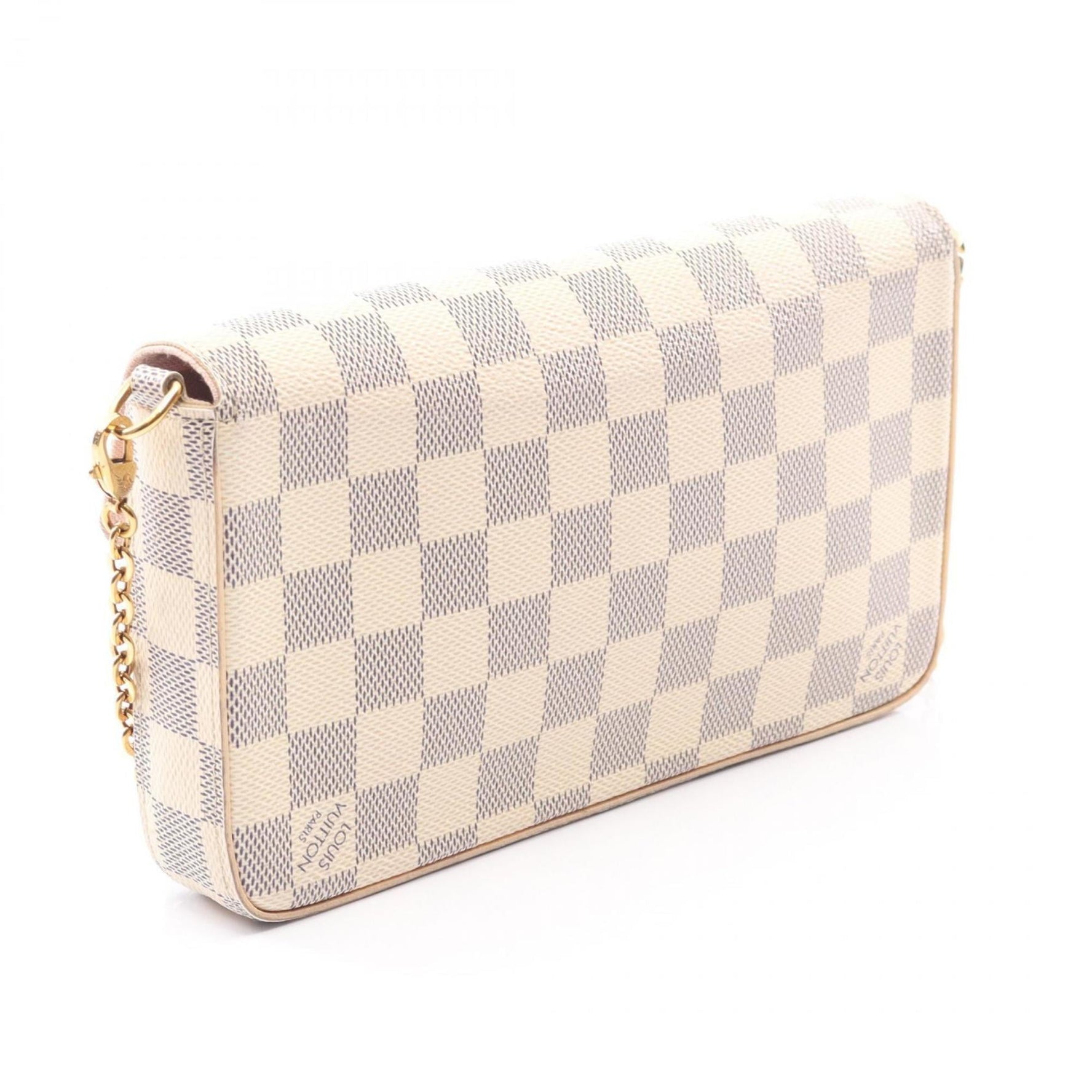 Louis Vuitton Felicie Damier Azur Pochette Shoulder Bag, Coated Canvas
