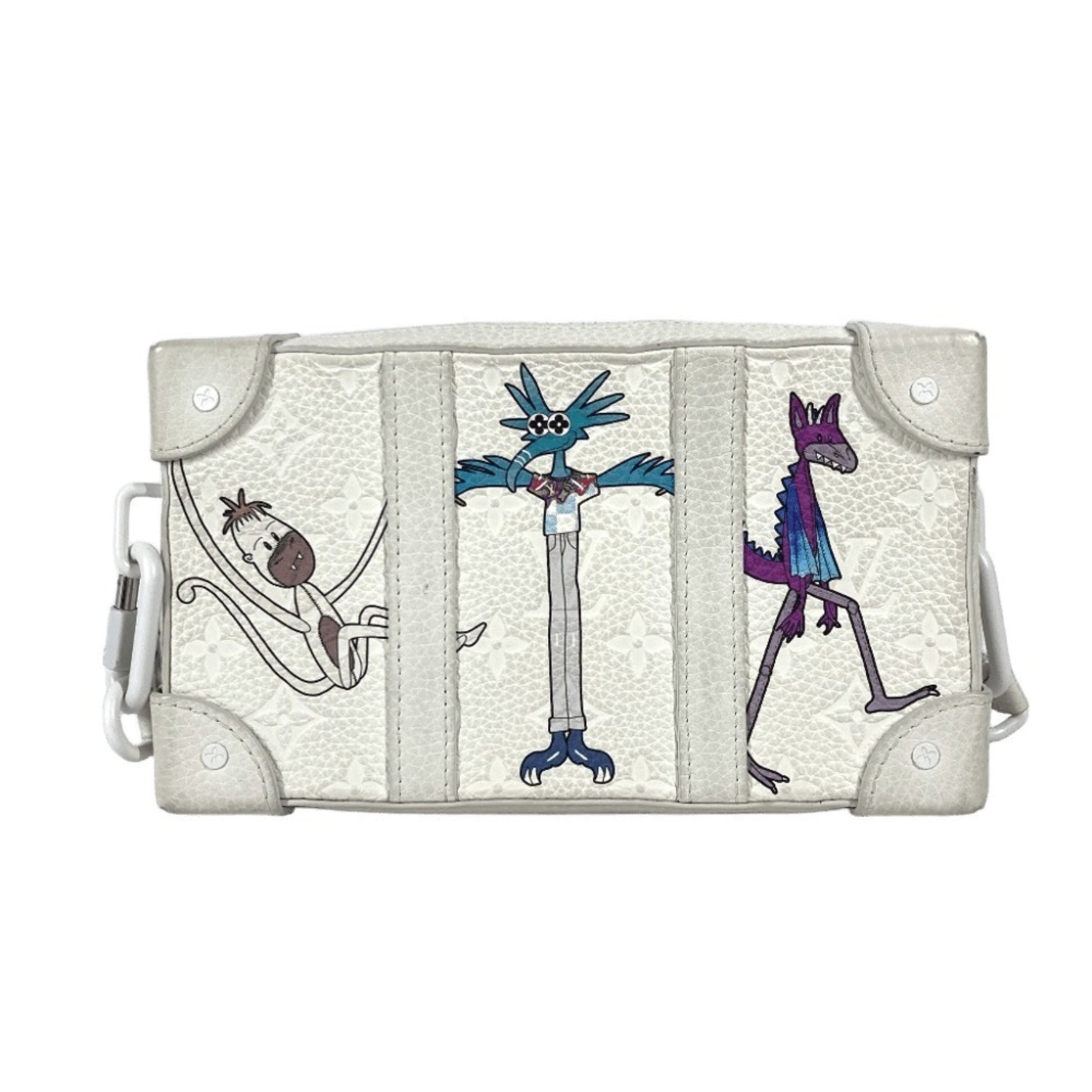 Louis Vuitton LV Friends Monogram Soft Trunk Bag Clutch Shoulder Taurillon Leather Men's