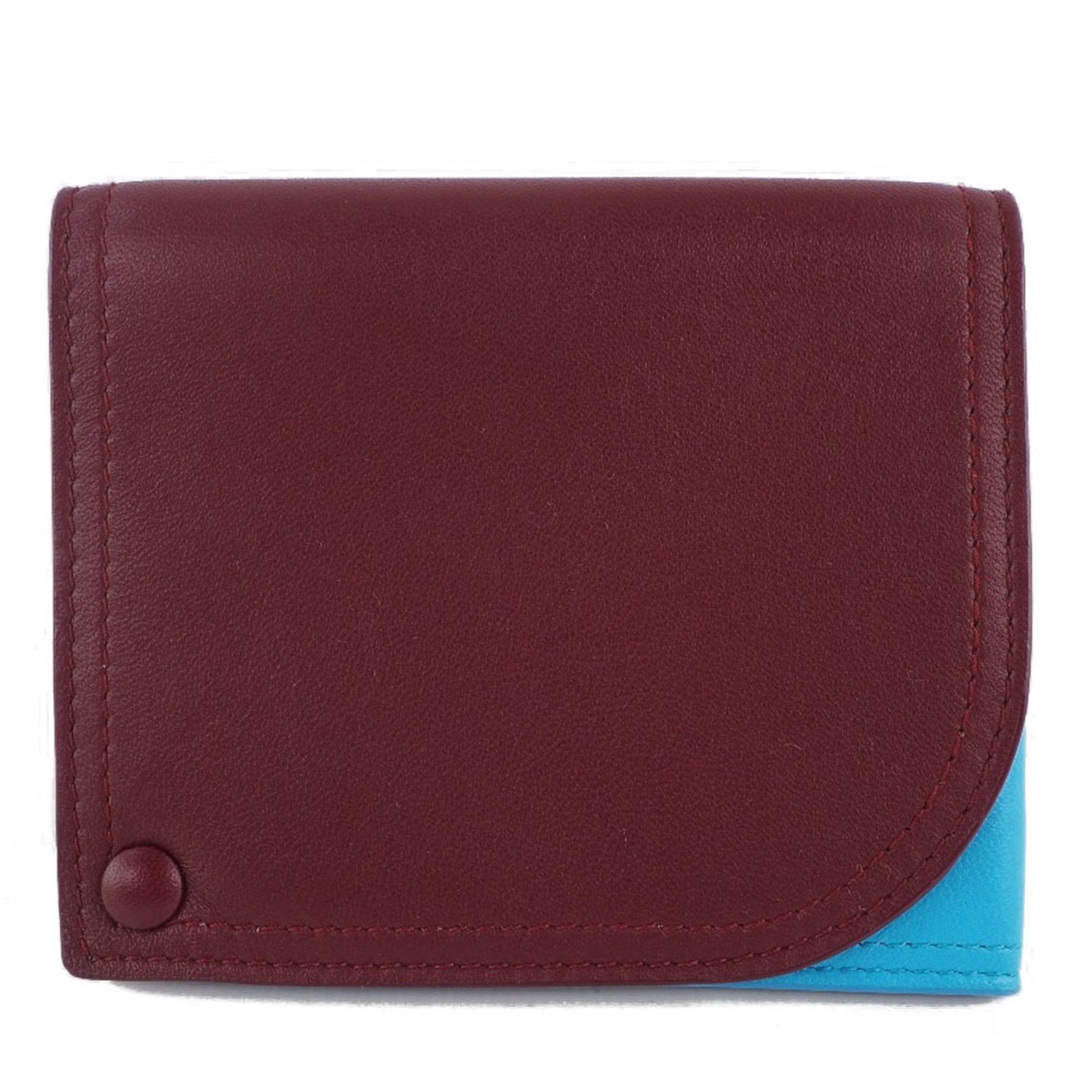 Bottega Veneta leather red unisex card case A+ rank