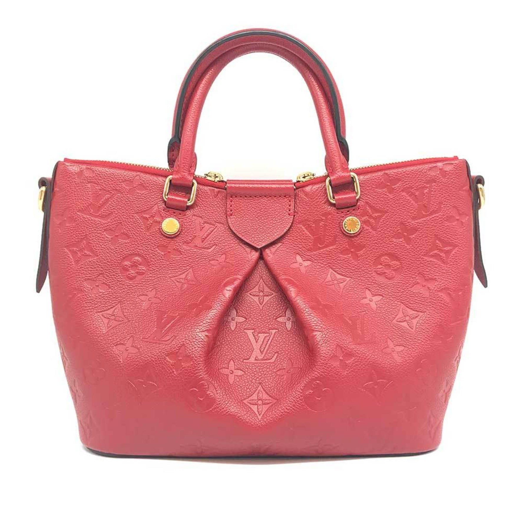 Louis Vuitton Mazarine PM Monogram Empreinte Red Leather Handbag Shoulder