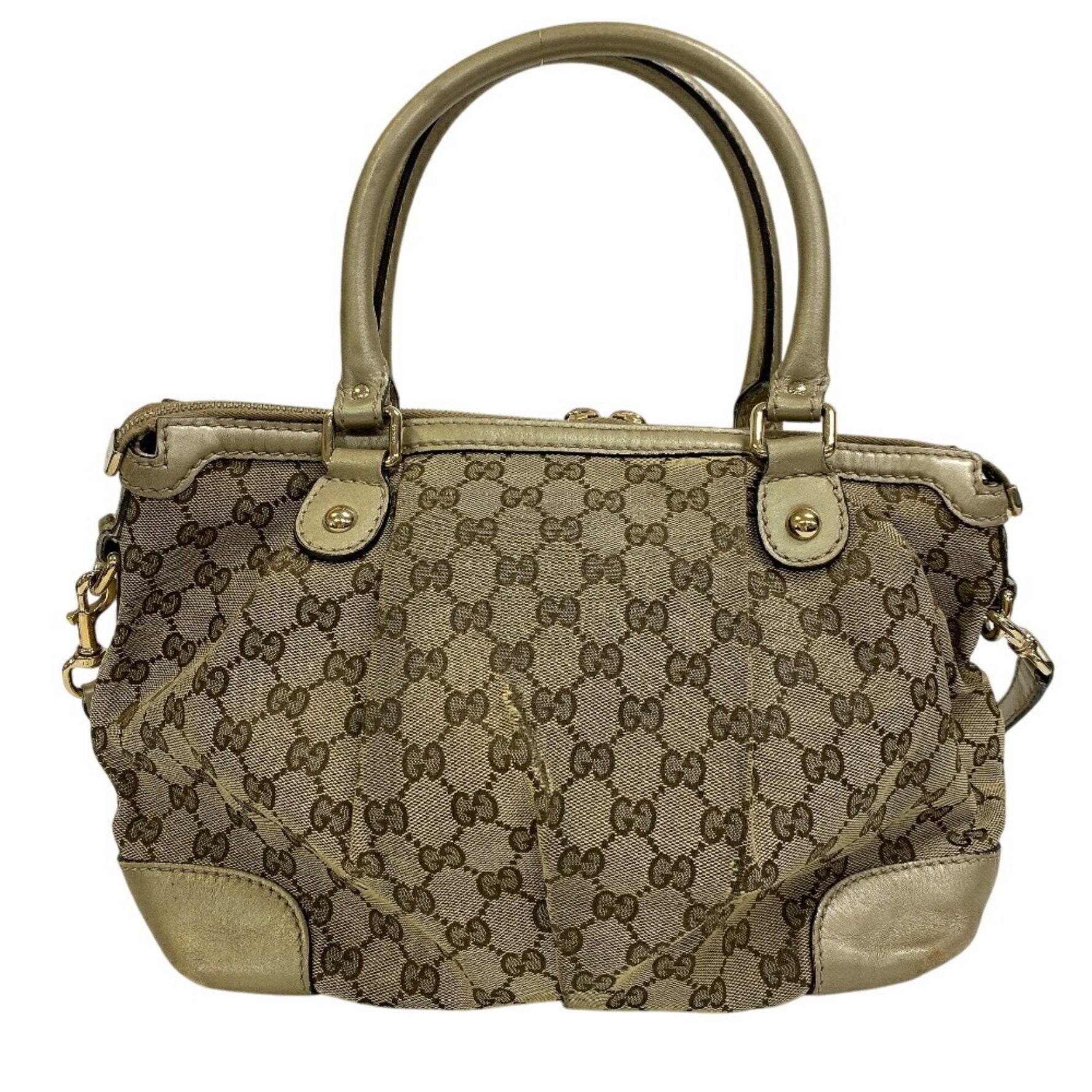 GUCCI Sukey GG Canvas Handbag