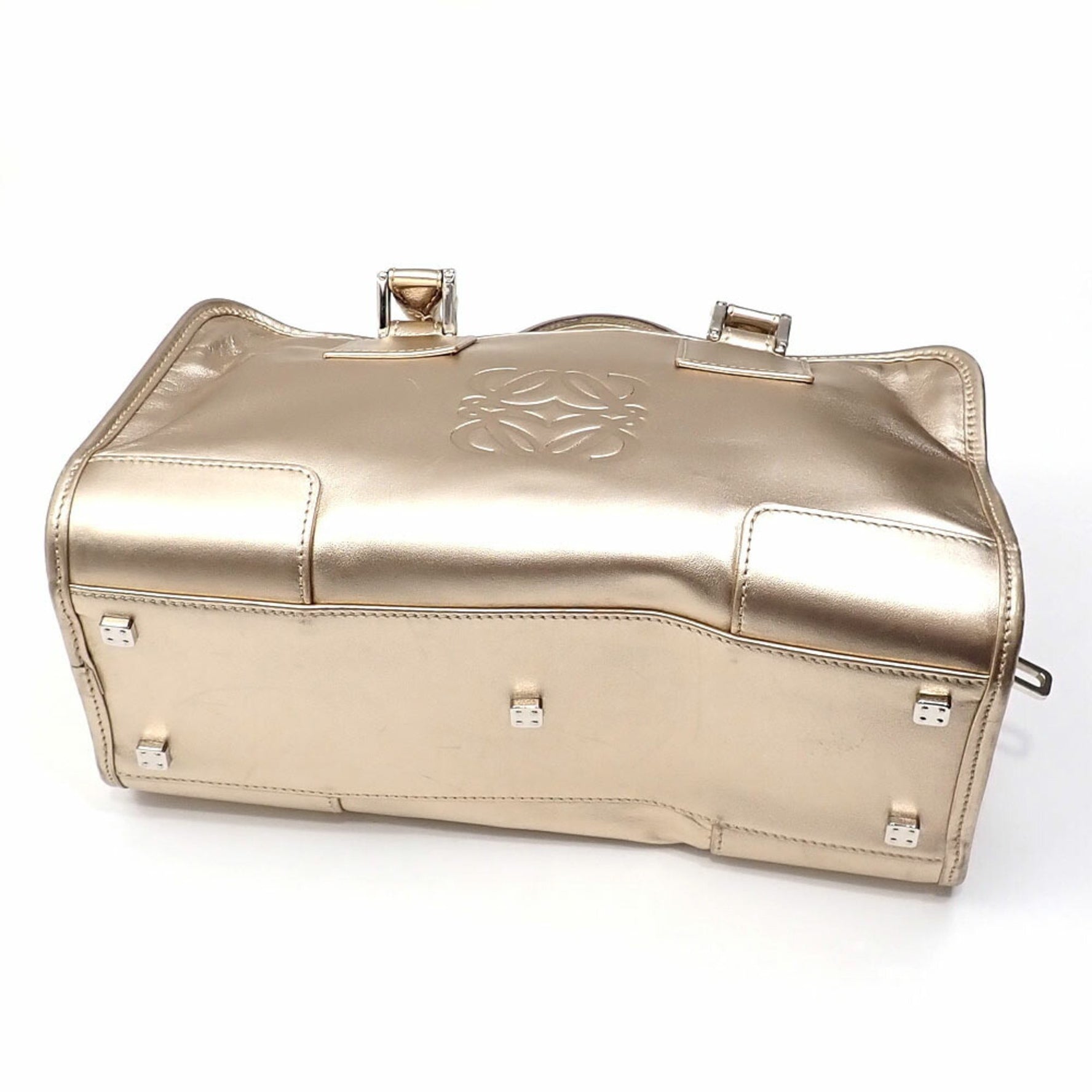Loewe Amazona 28 Handbag, Metallic Leather
