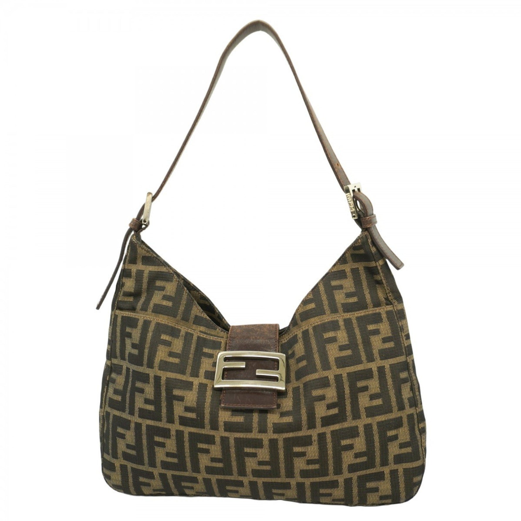 Fendi Zucca nylon canvas handbag in