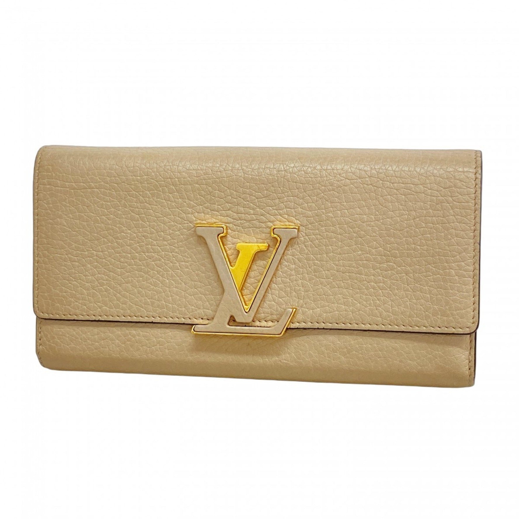 Louis Vuitton Taurillon Portefeuille Capucines Long Wallet M61249 Galle Women's P1165219