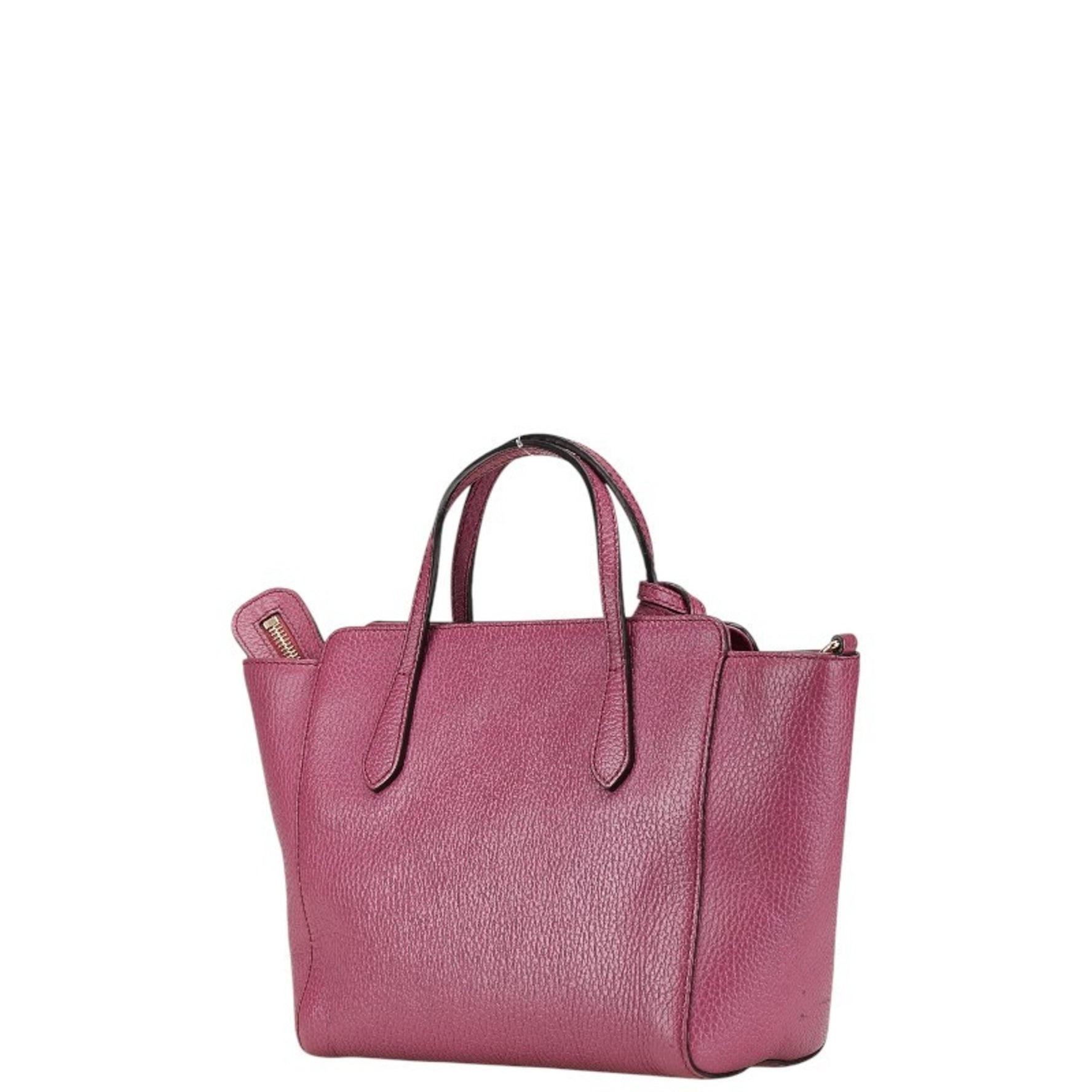 Gucci Swing Handbag Shoulder Bag Pink Leather Women's GUCCI