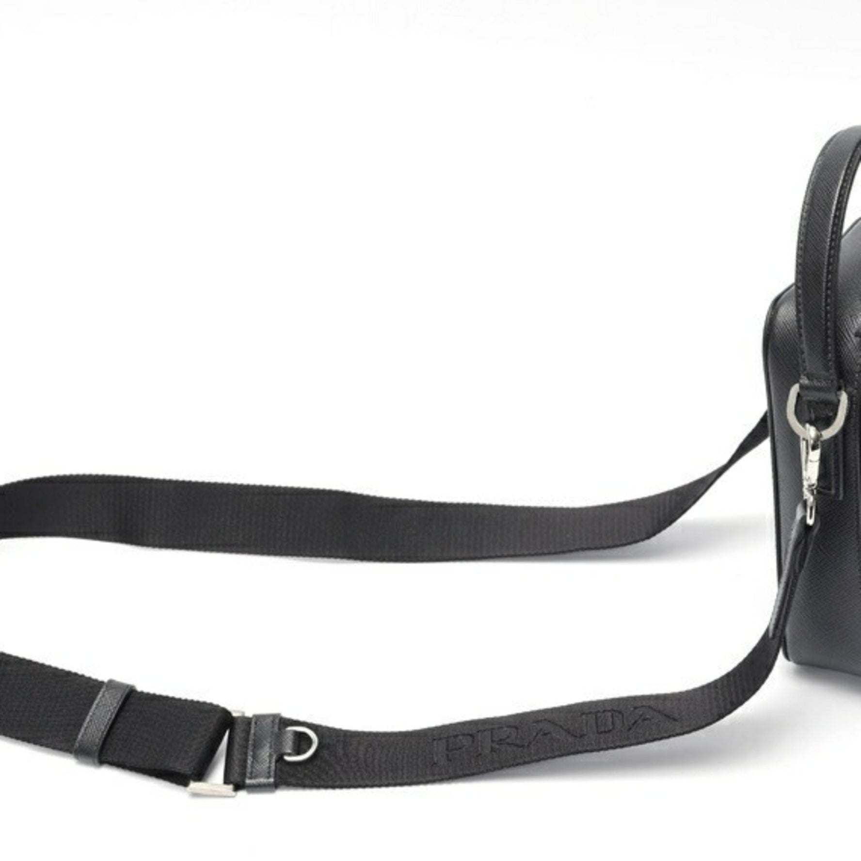 PRADA Brick Saffiano Leather Bag Shoulder Pouch