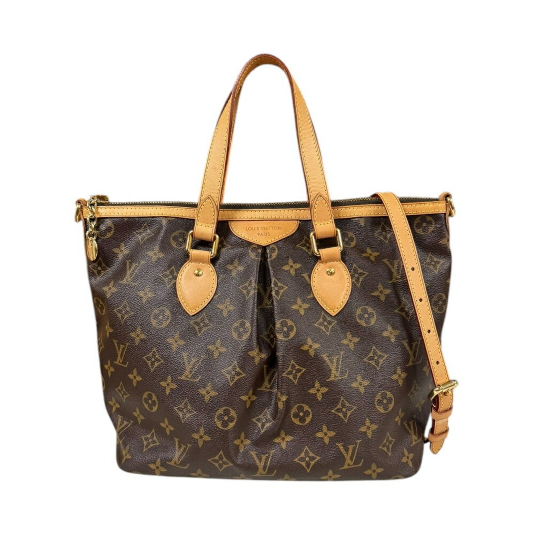 Louis Vuitton Palermo PM Monogram Shoulder Bag Canvas M40145 Brown Women's LOUIS VUITTON 2way