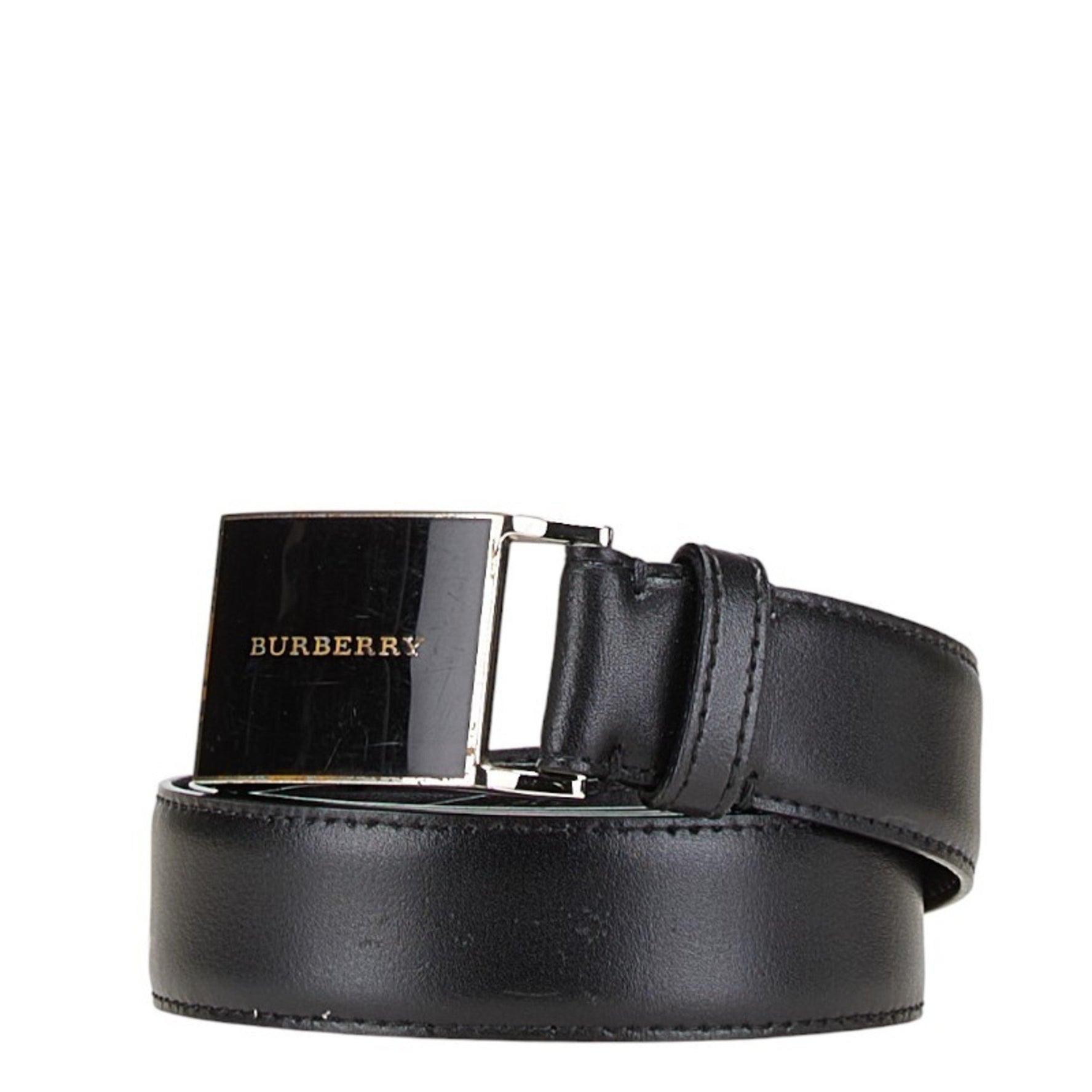 Burberry Logo Belt Size: 105 42 Leather
