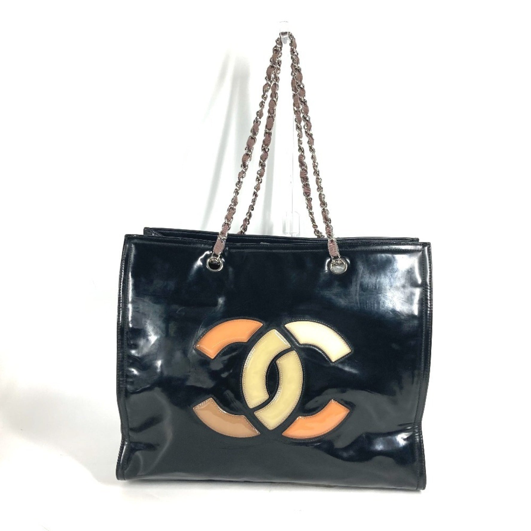 CHANEL CC Coco Mark Lipstick W Chain Shoulder Bag Enamel