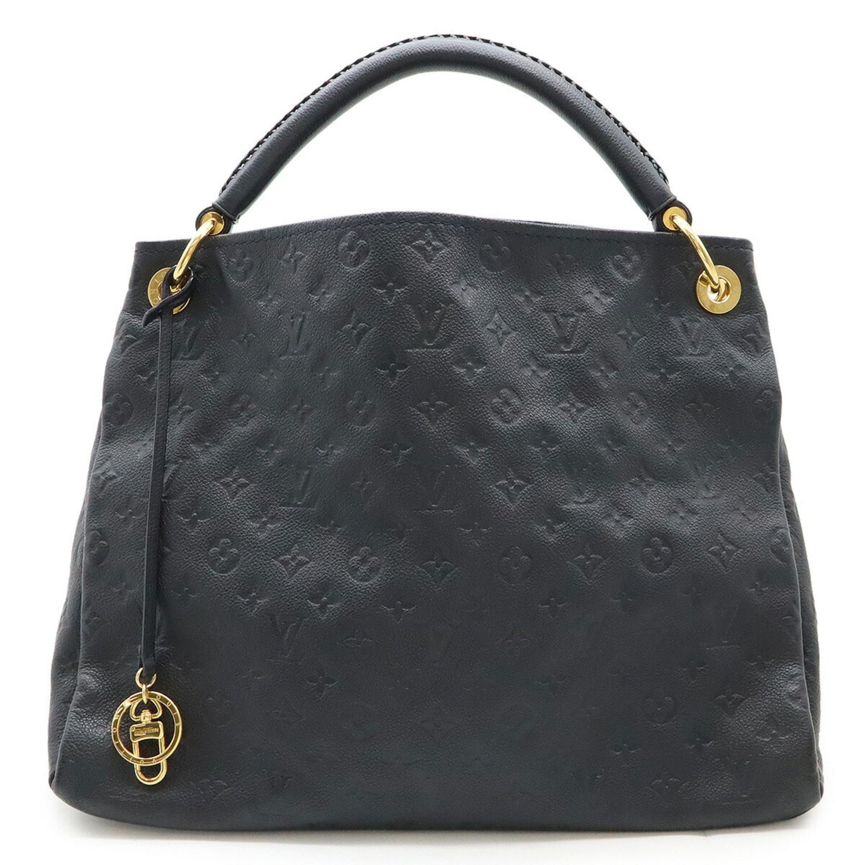 LOUIS VUITTON Monogram Empreinte Artsy MM Tote Bag/Shoulder Bag, Infini, Dark Navy, M93448